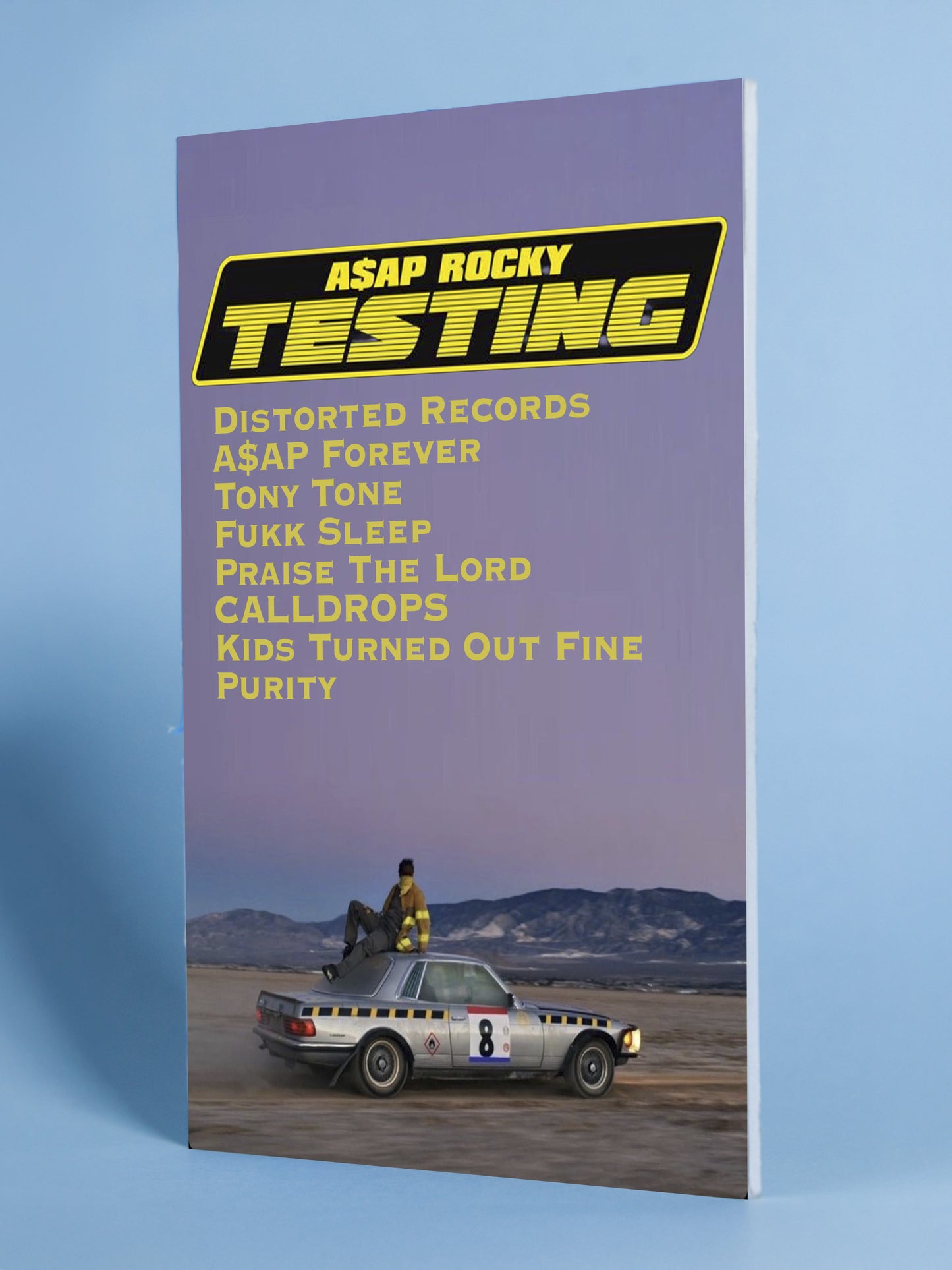 A$AP Rocky – Testing Vintage Tracklist Poster