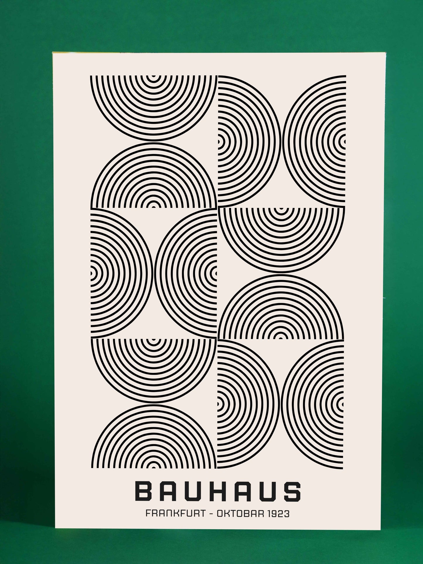 Bauhaus Geometric Circles Poster – Frankfurt 1923