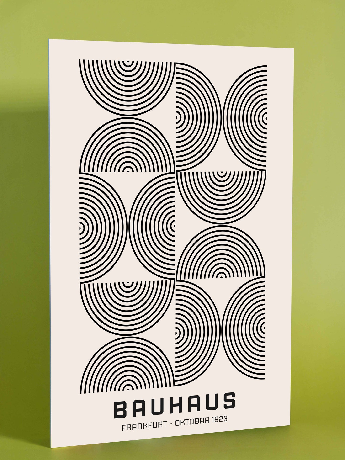 Bauhaus Geometric Circles Poster – Frankfurt 1923
