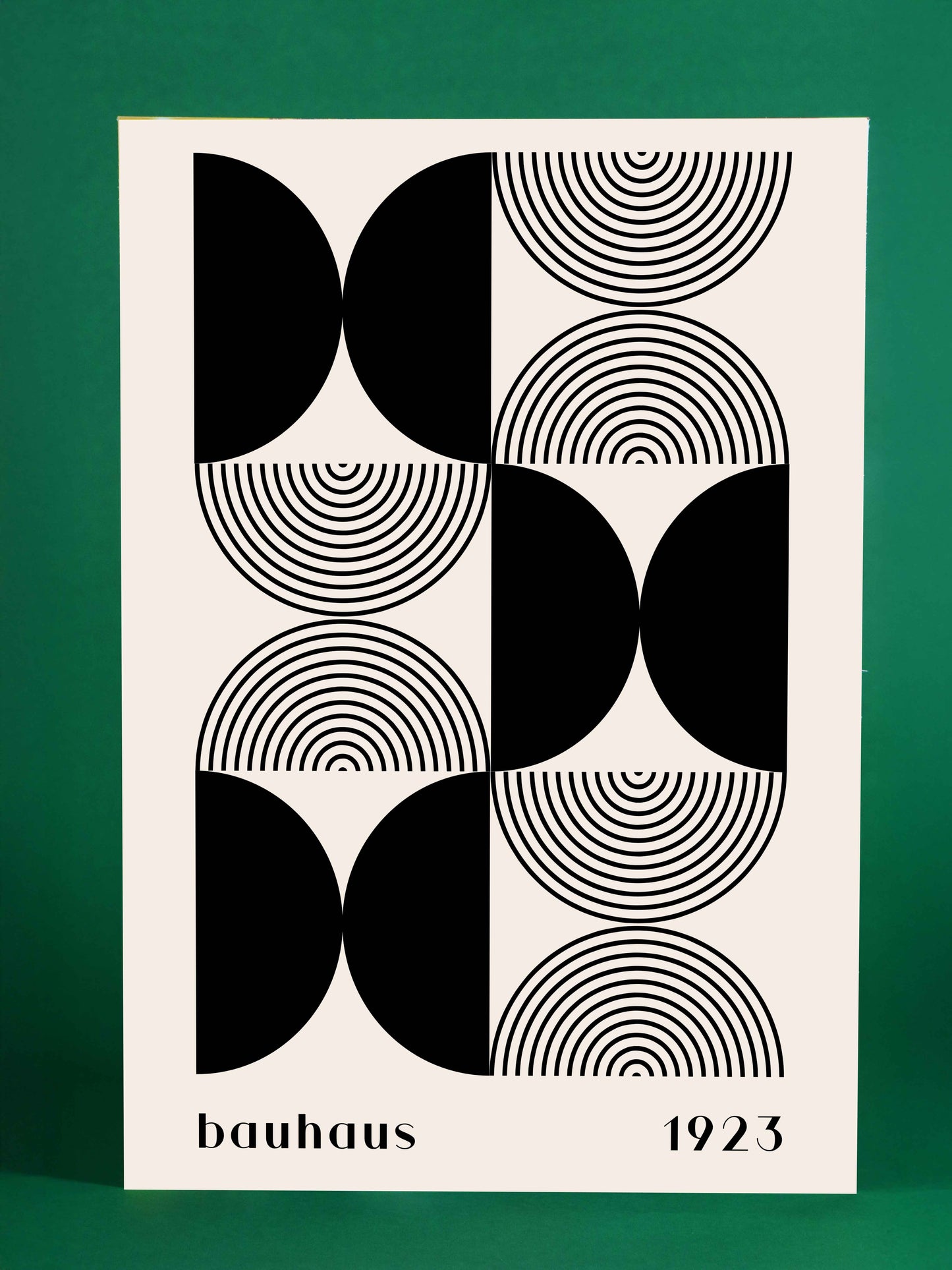Bauhaus Geometric Circles Poster (1923)
