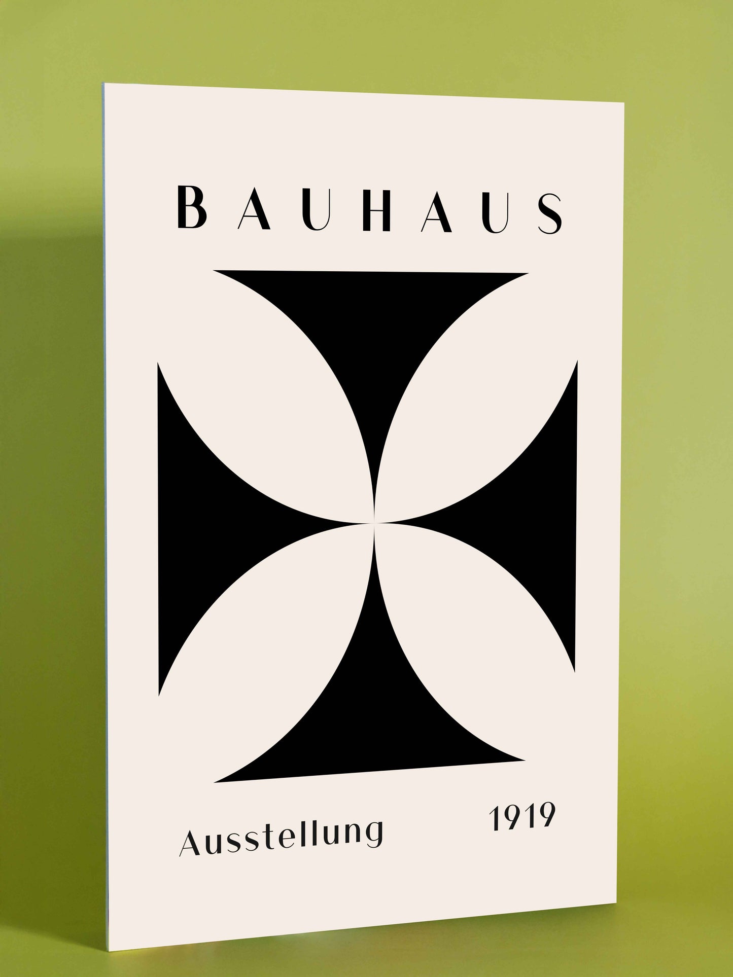 Bauhaus Abstract Black Exhibition Poster – 1919