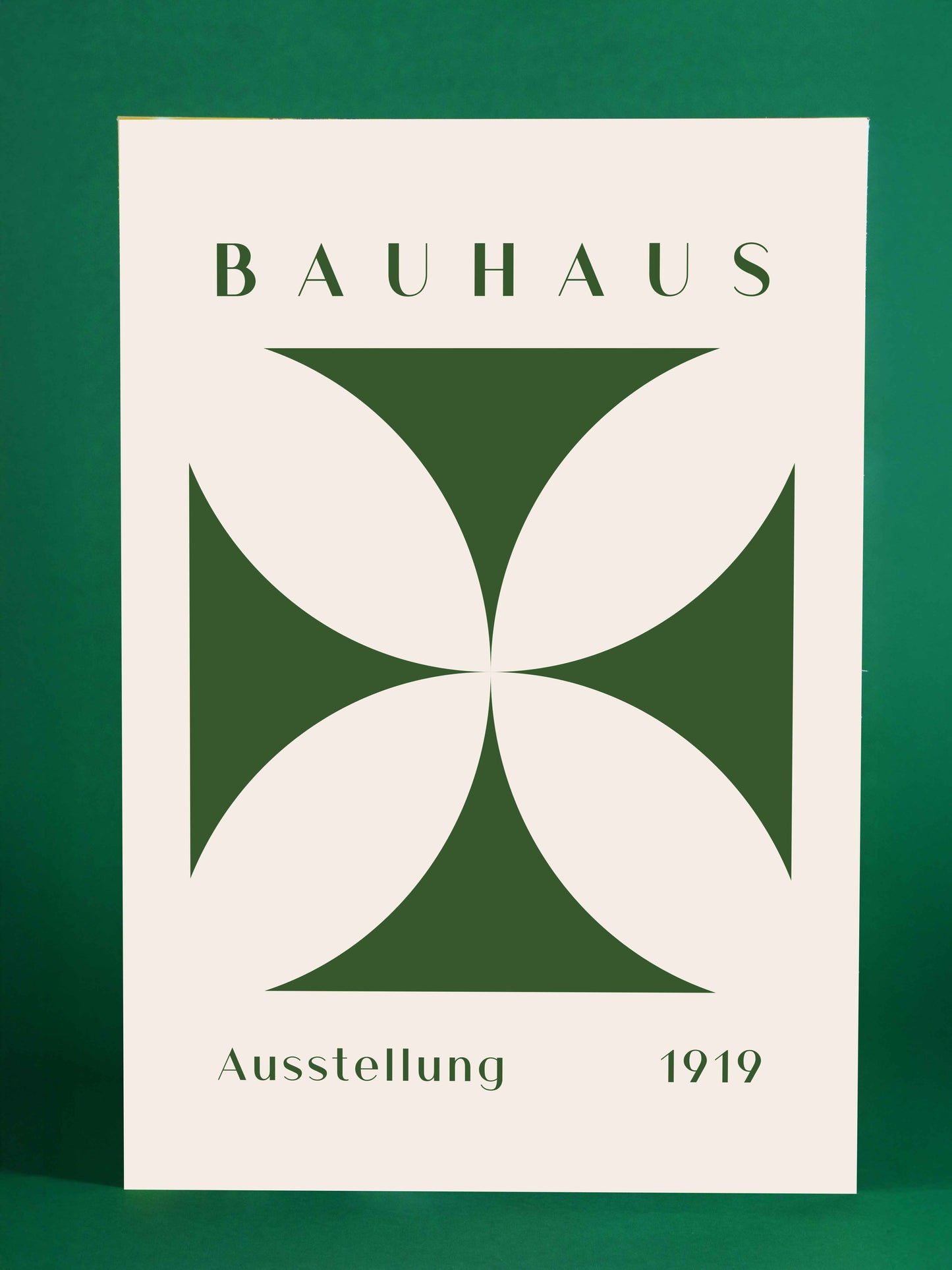Bauhaus Abstract Green Exhibition Poster – 1919