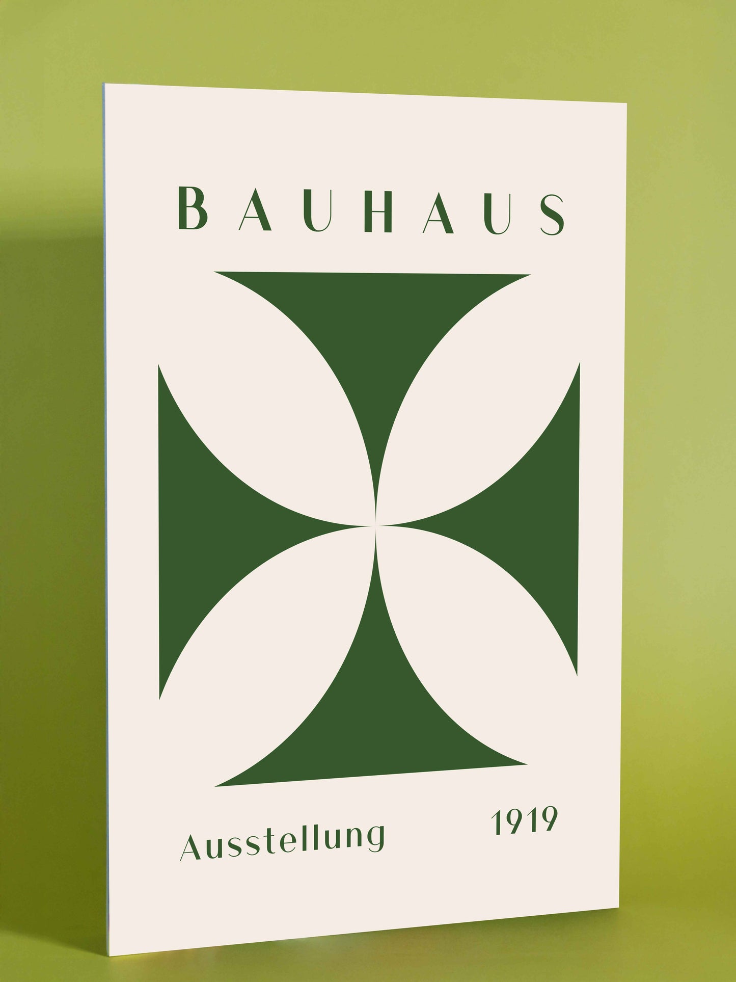 Bauhaus Abstract Green Exhibition Poster – 1919