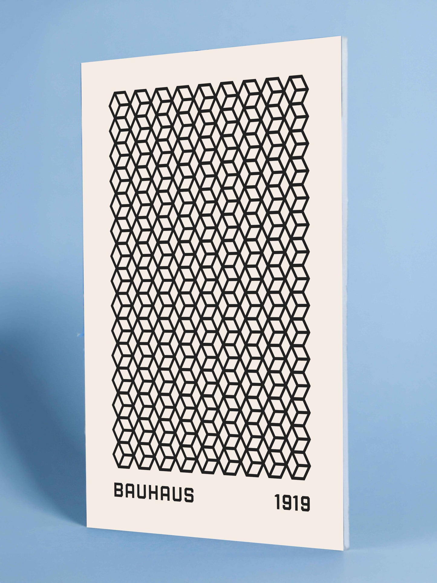Bauhaus Geometric Cubes Poster 1919