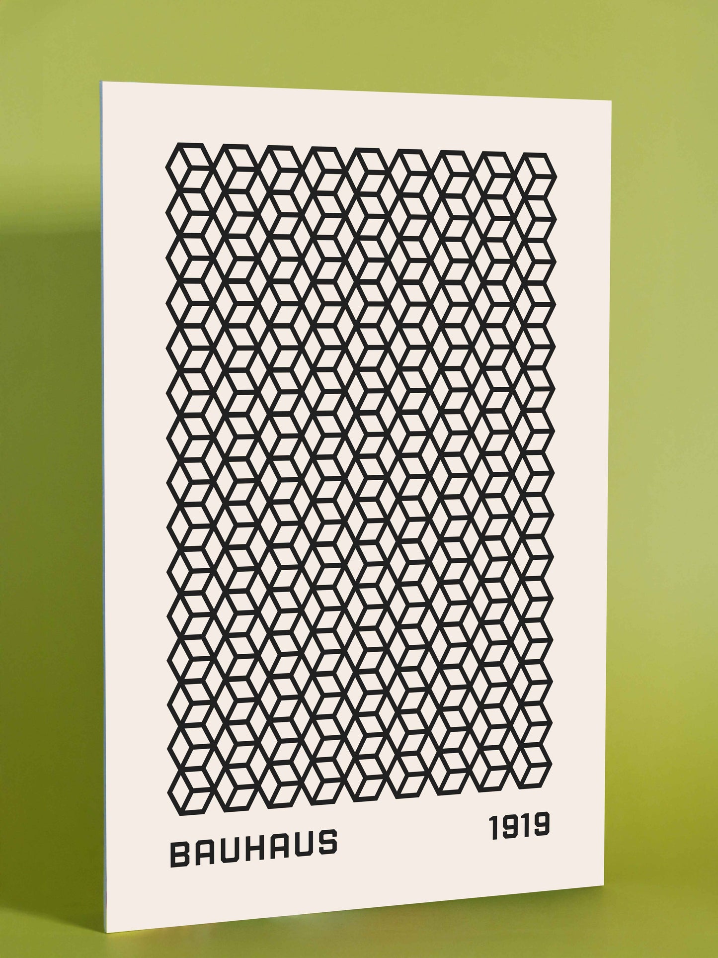Bauhaus Geometric Cubes Poster 1919
