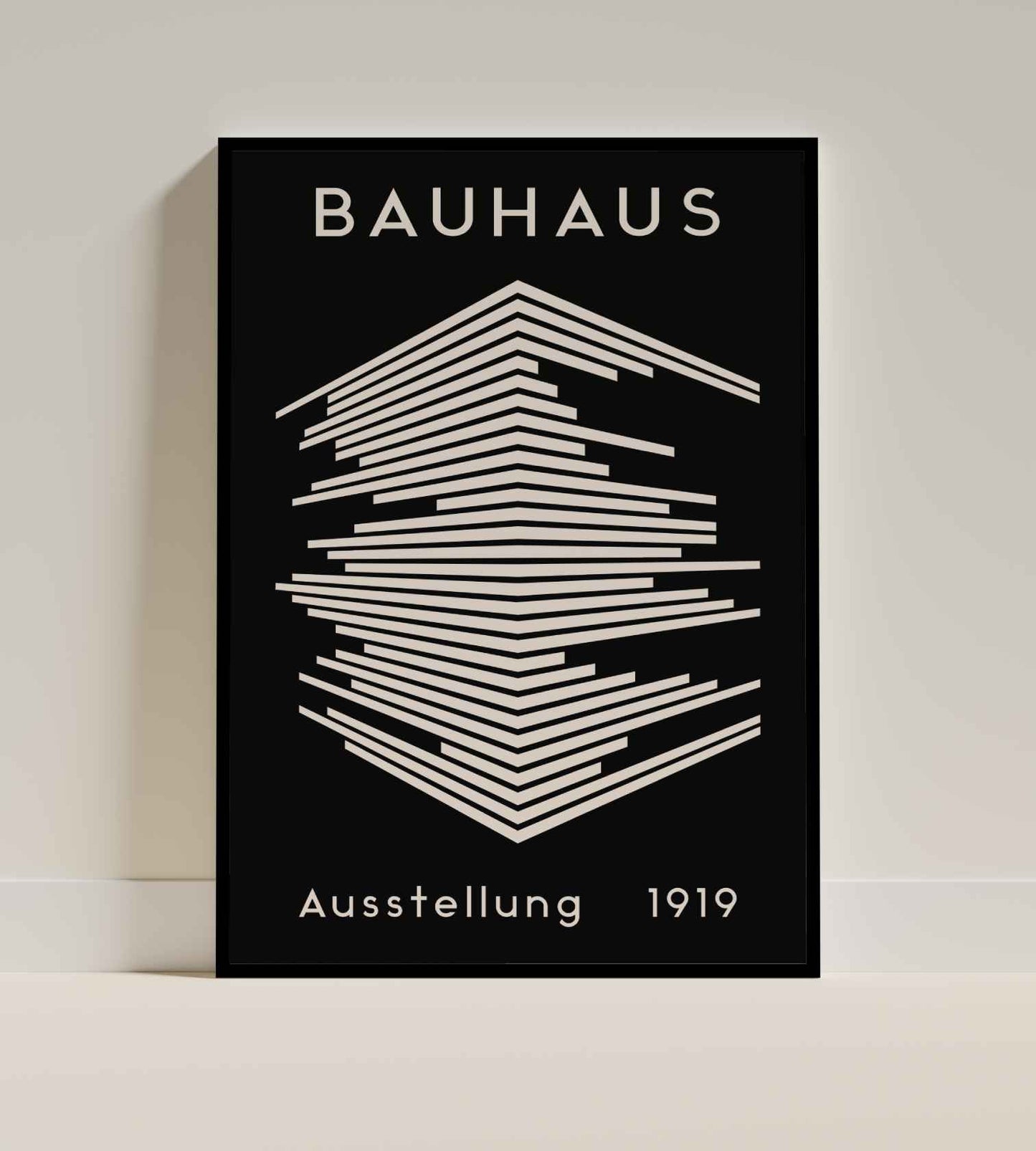 Bauhaus Ausstellung 1919 Geometric Lines Art
