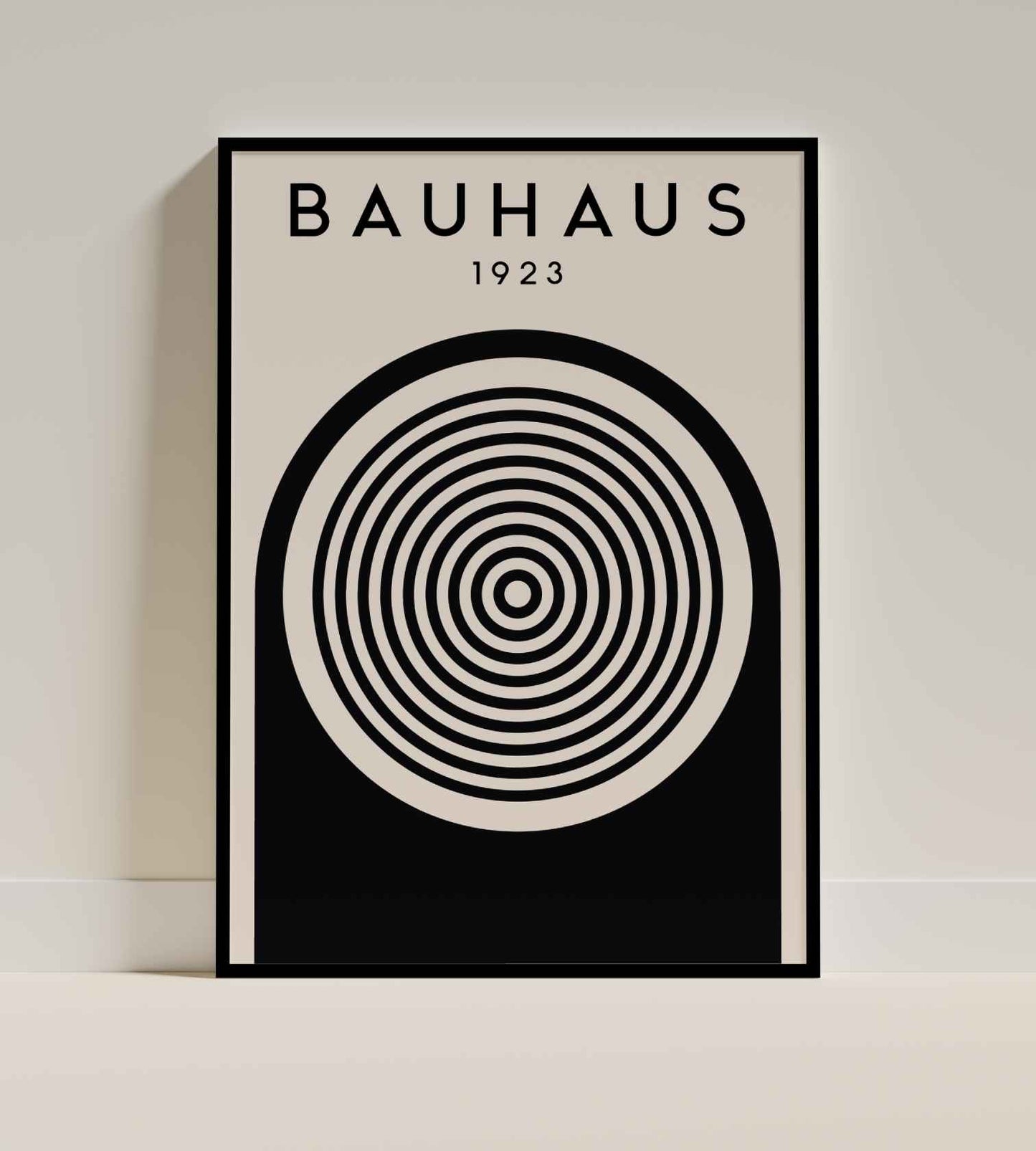 Bauhaus Concentric Circles Poster 1923