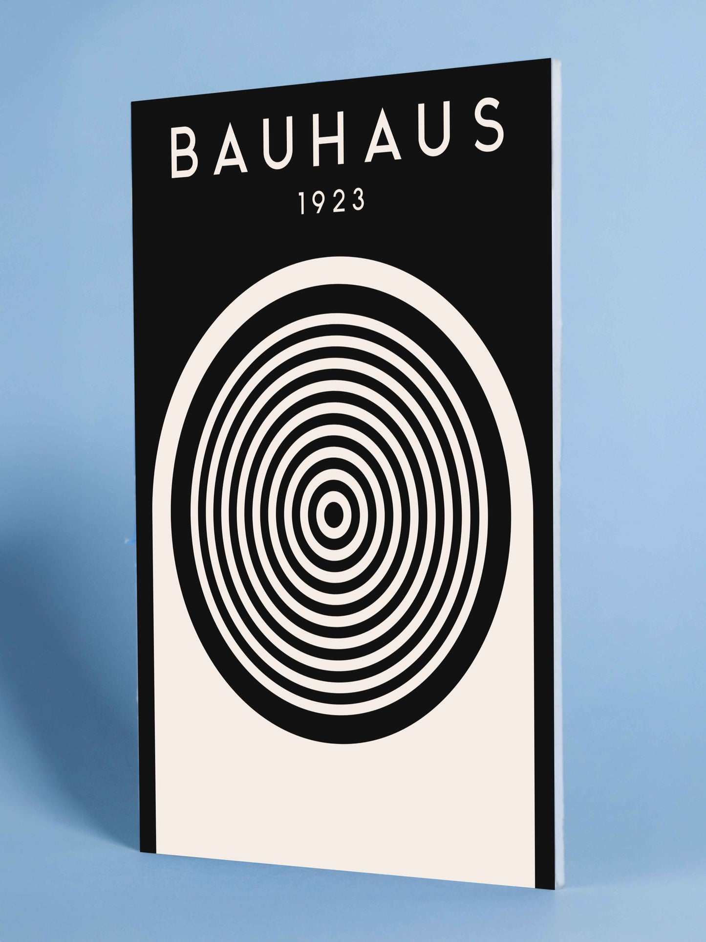 Bauhaus Concentric Circles Poster (1923) – Black Edition