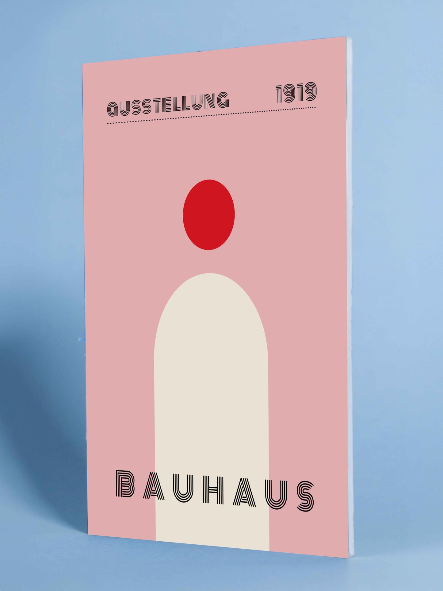 Bauhaus Exhibition Poster (1919) – Minimalist Red Dot