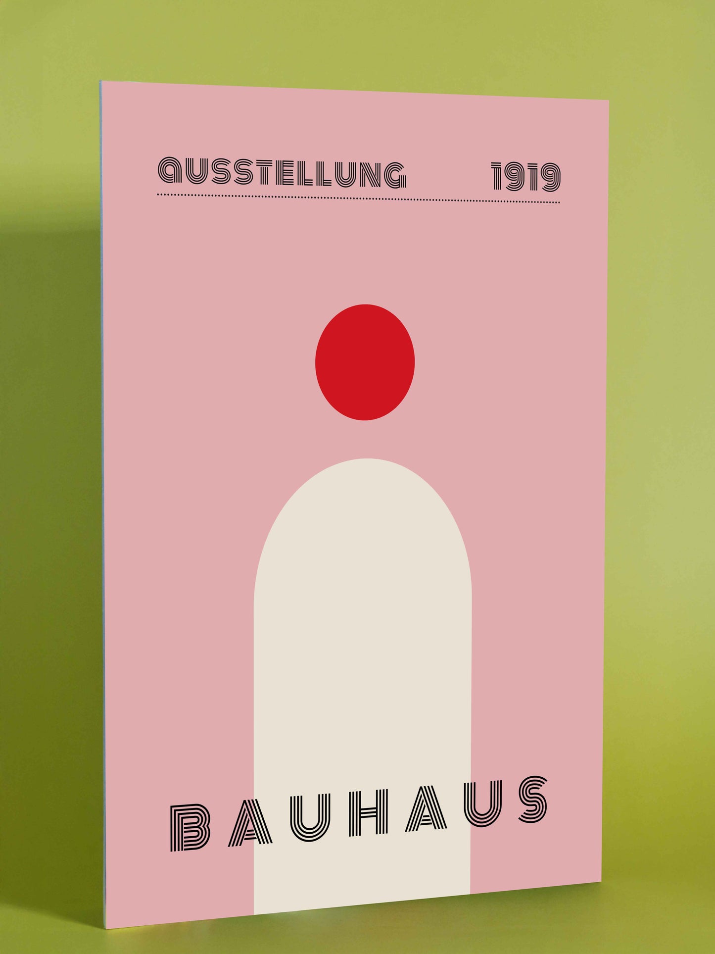 Bauhaus Exhibition Poster (1919) – Minimalist Red Dot