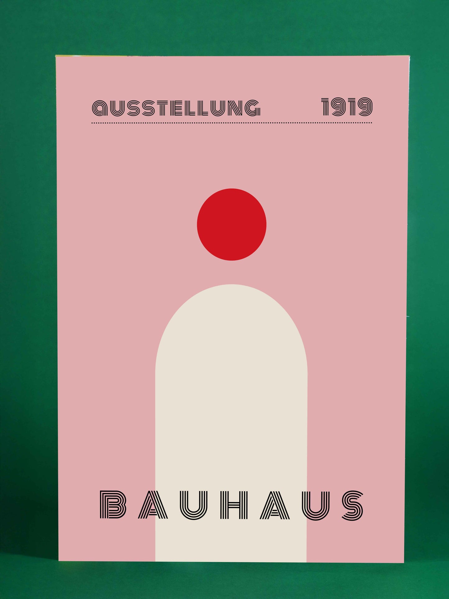 Bauhaus Exhibition Poster (1919) – Minimalist Red Dot