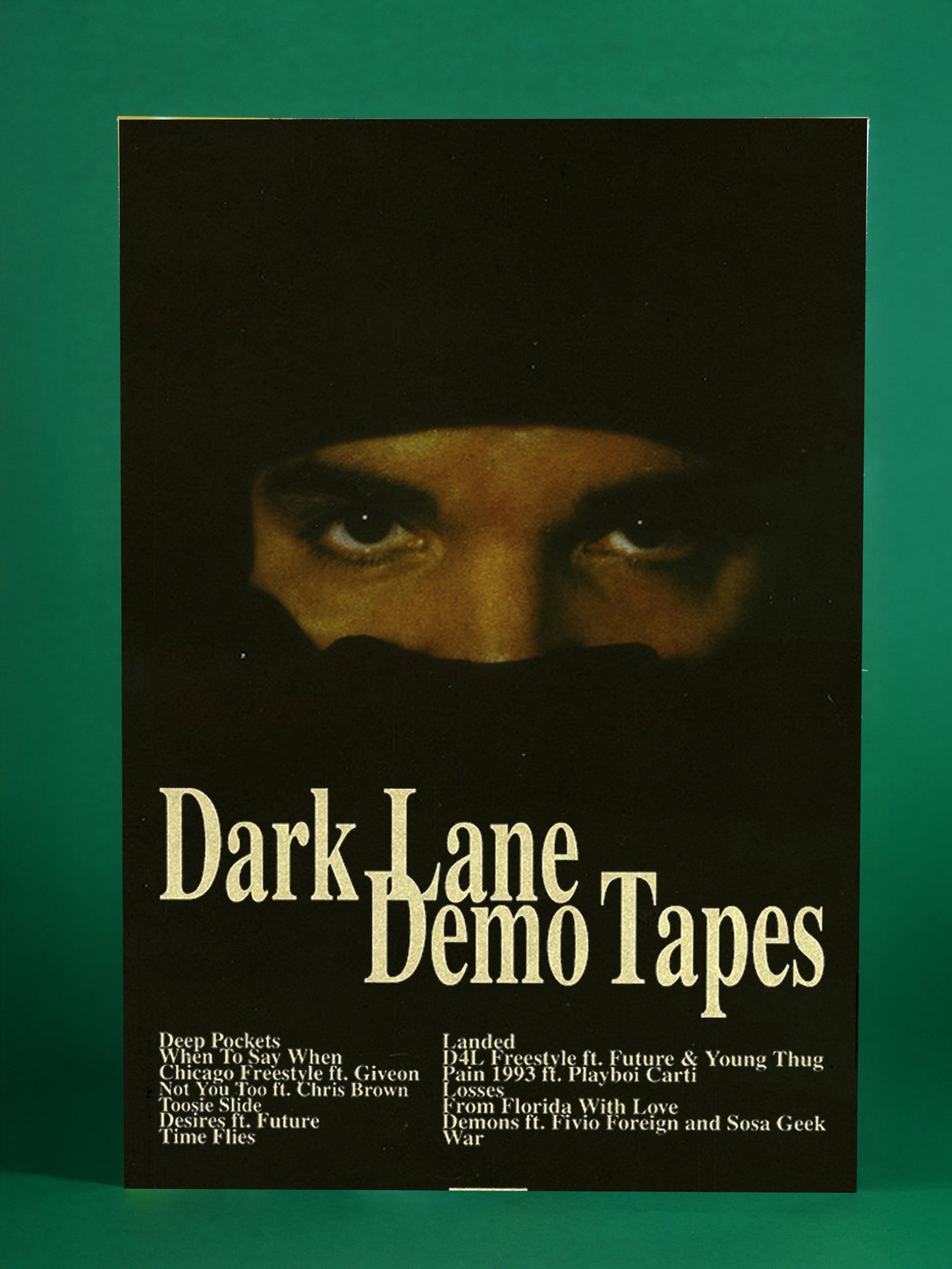 Drake – Dark Lane Demo Tapes Tracklist Poster