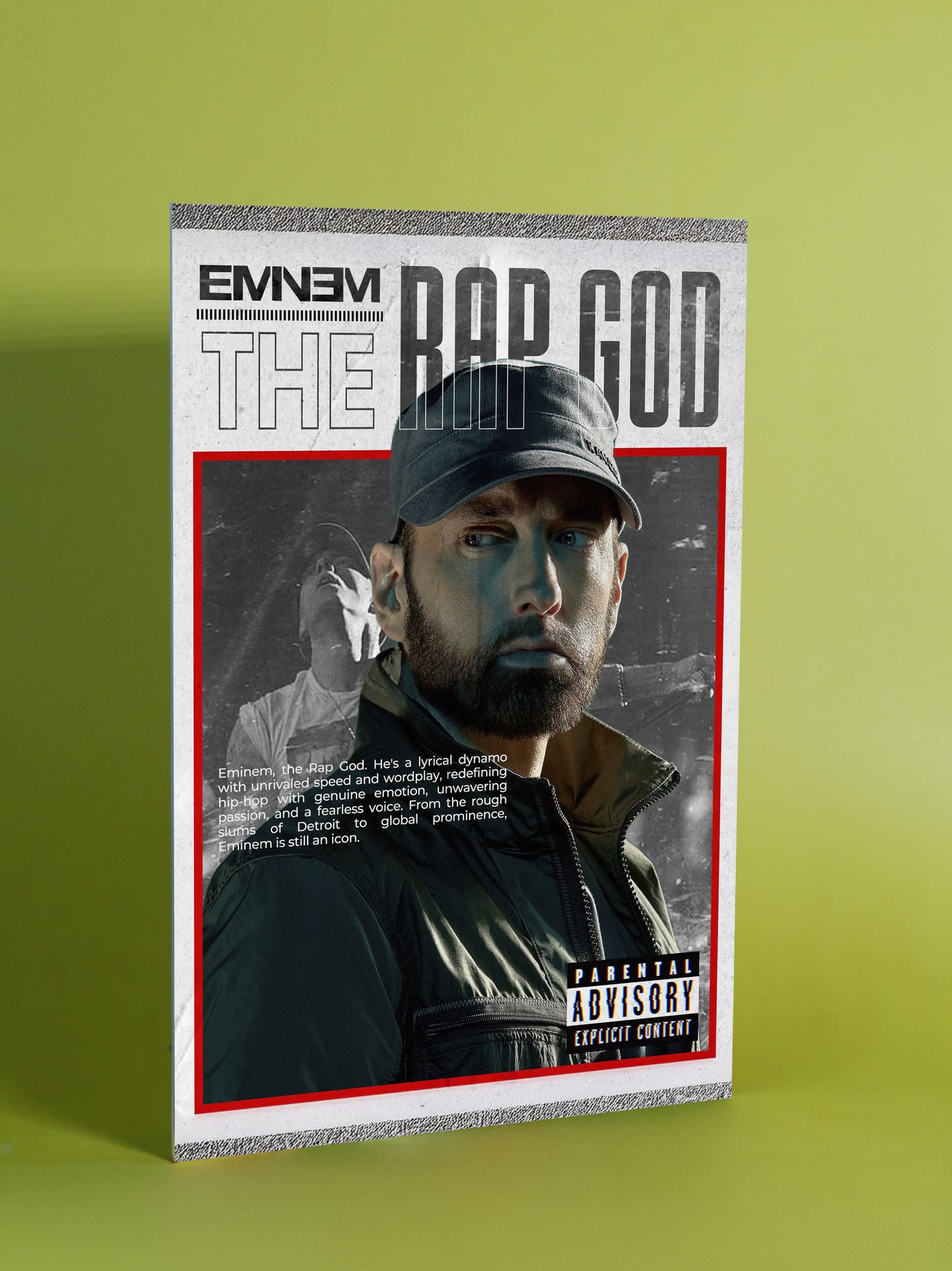 Eminem – The Rap God Cover Art Poster