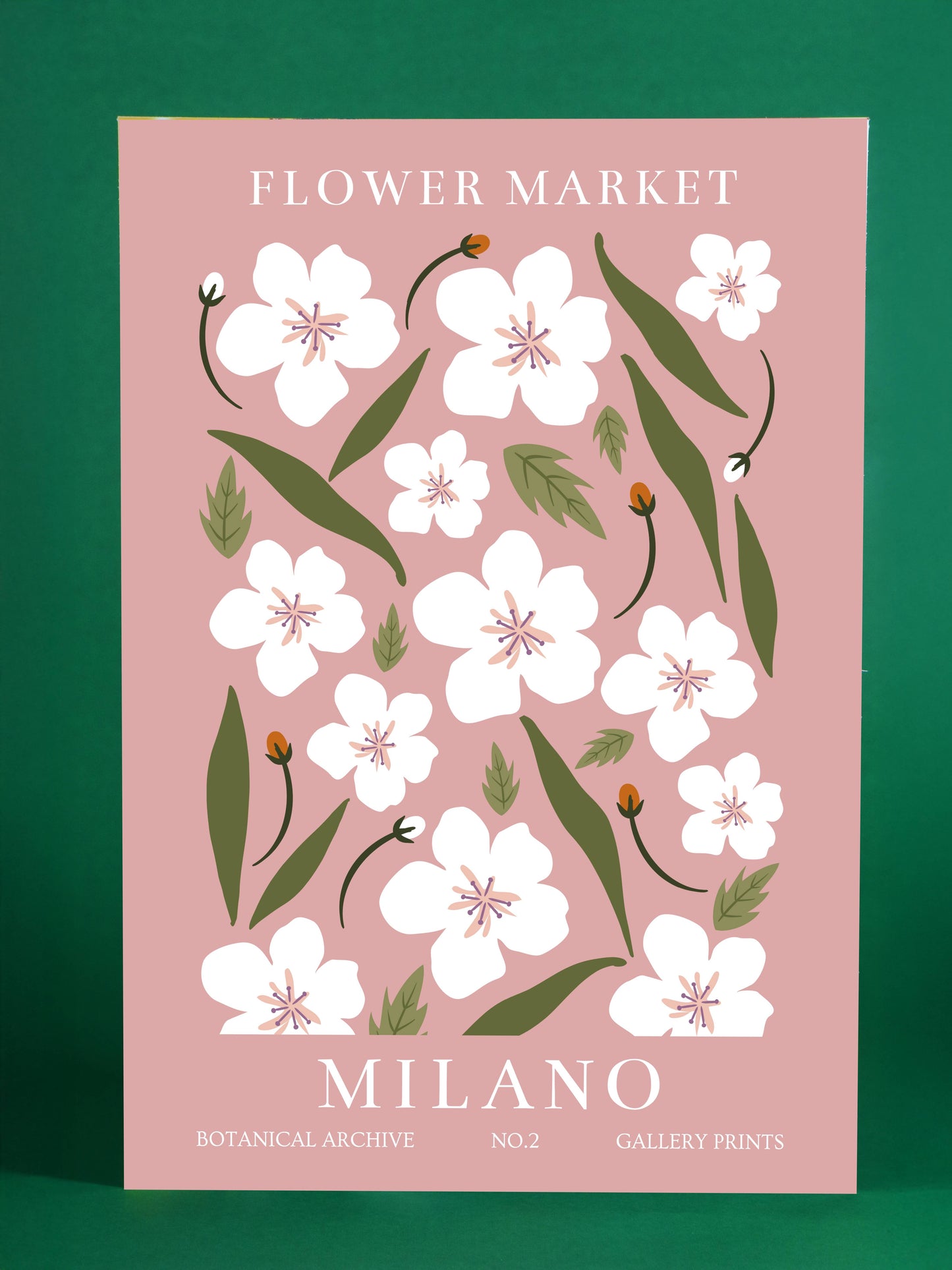 Milano Flower Market Botanical Print