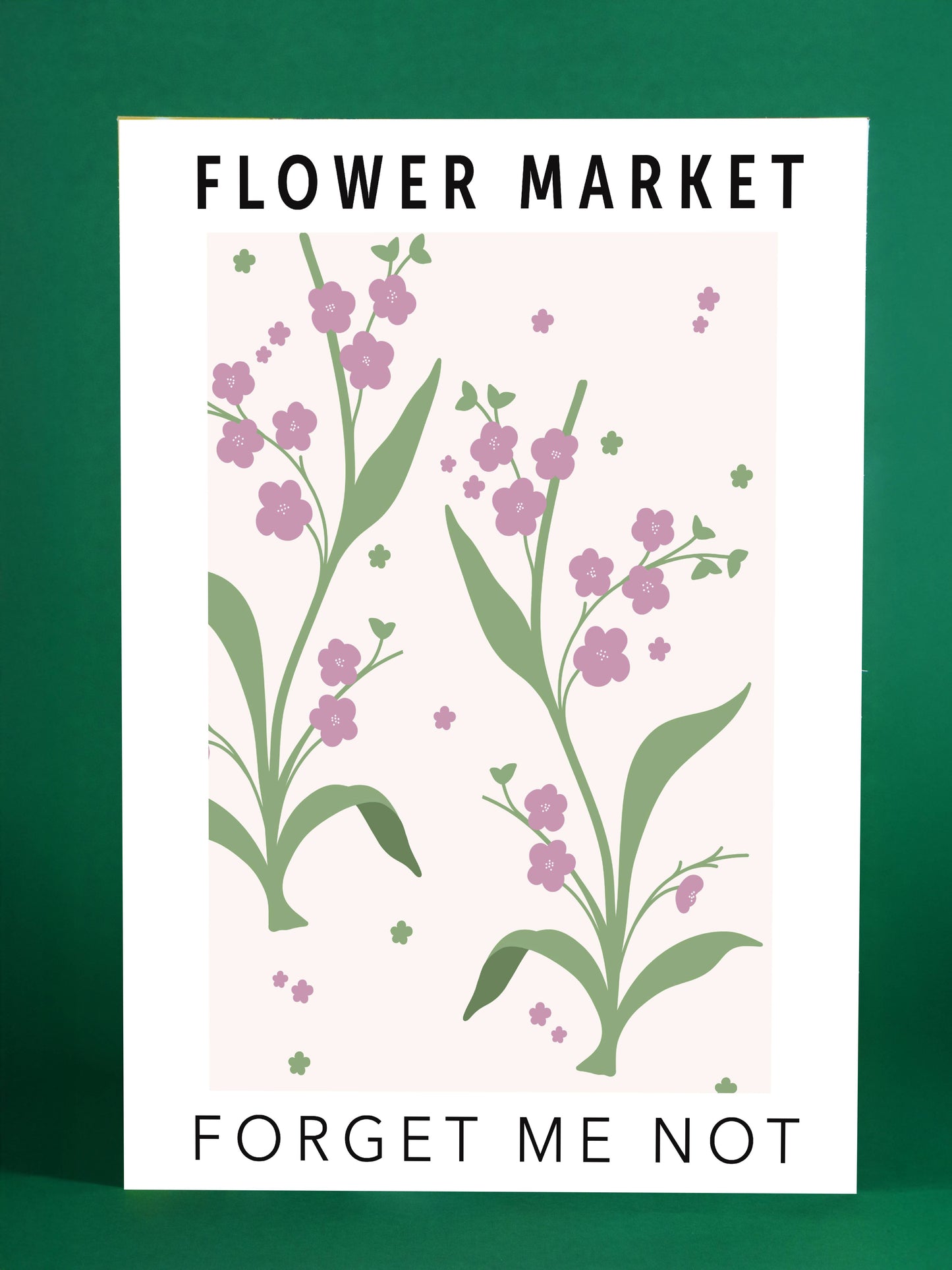 Flower Market Forget Me Not Art