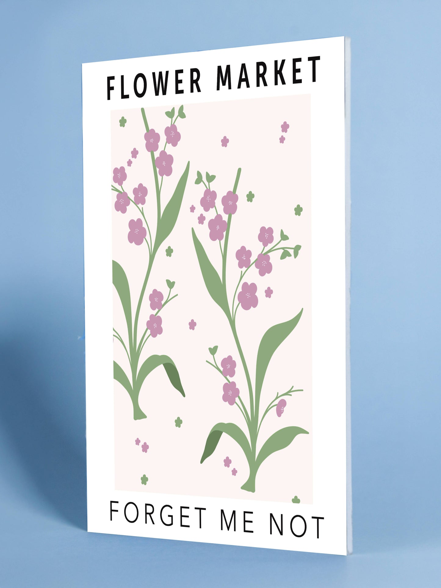 Flower Market Forget Me Not Art