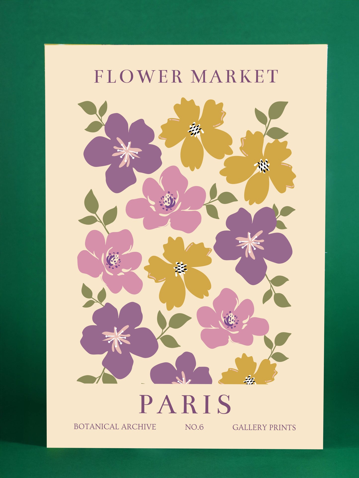 Paris Flower Market Botanical Art