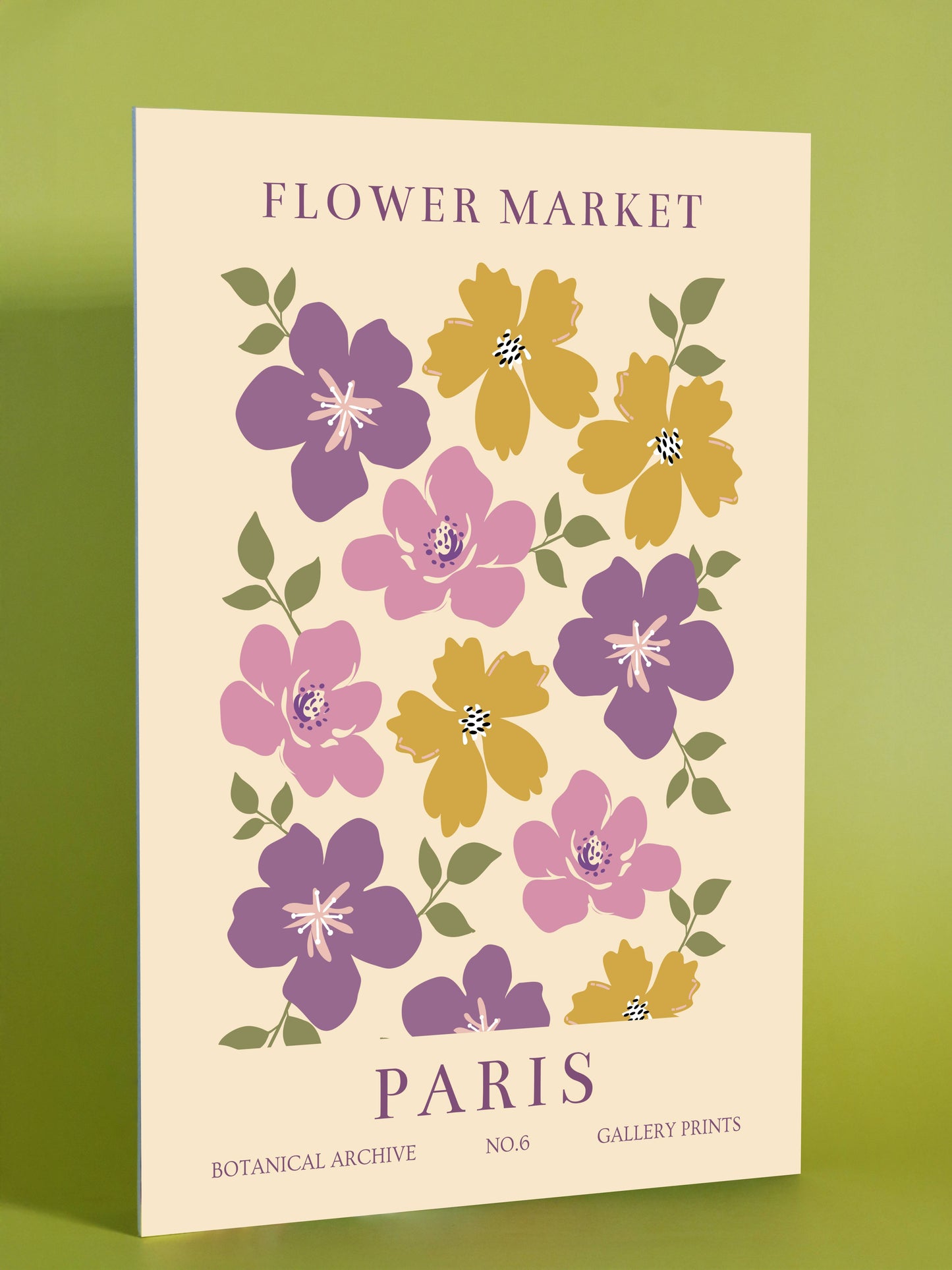 Paris Flower Market Botanical Art