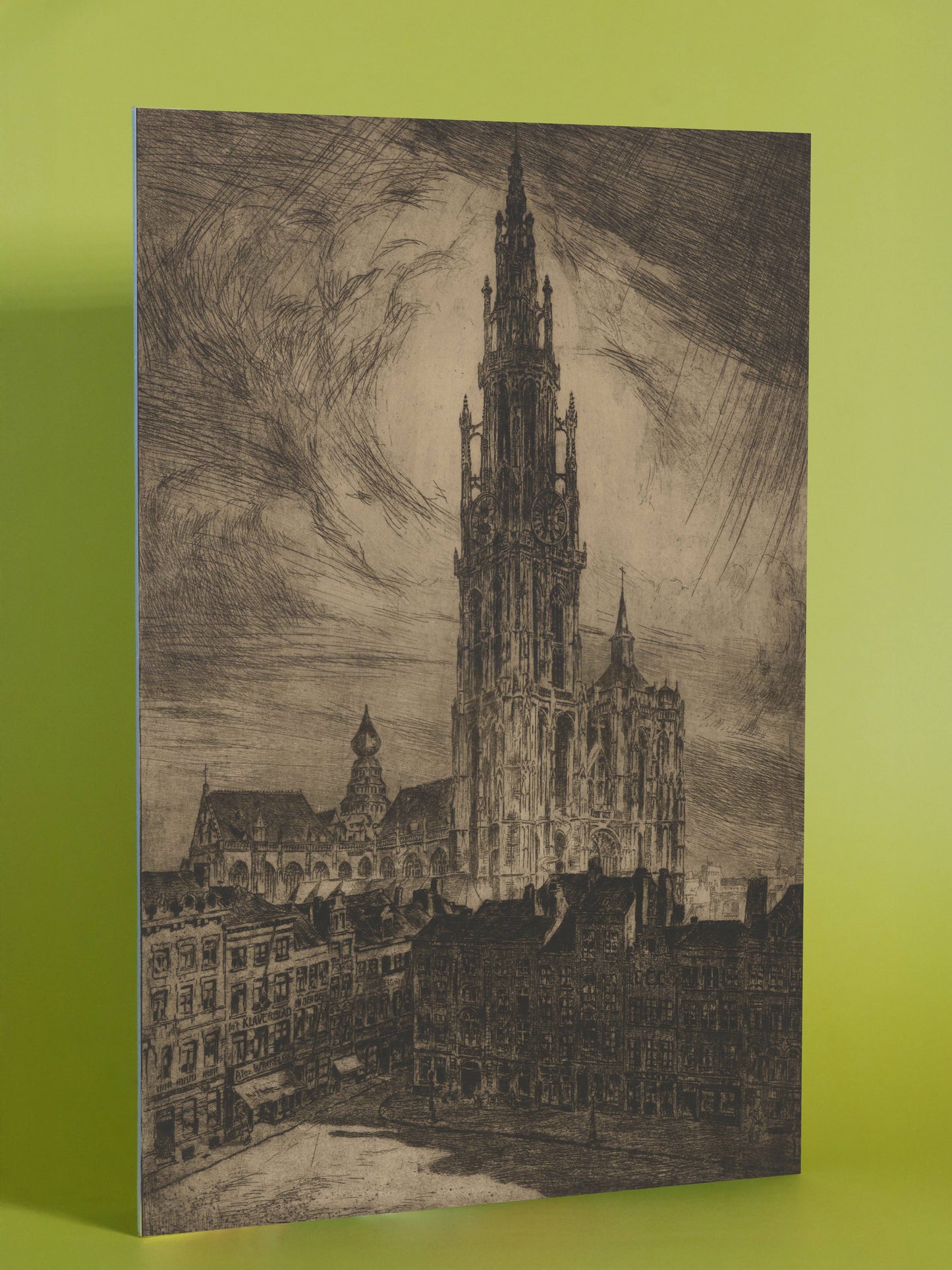 Gothic Cathedral Etching
