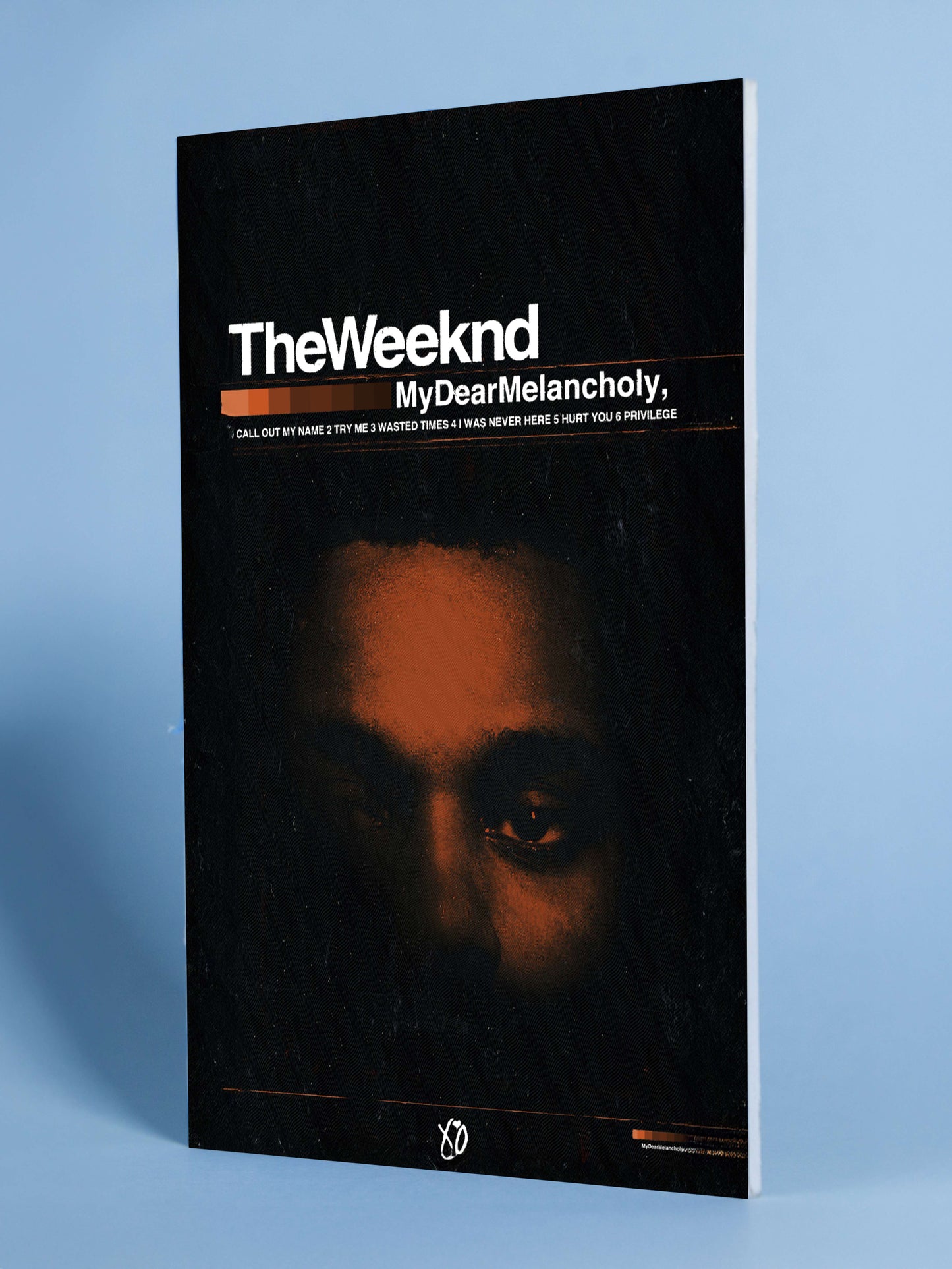 The Weeknd “My Dear Melancholy,” Minimalist Poster