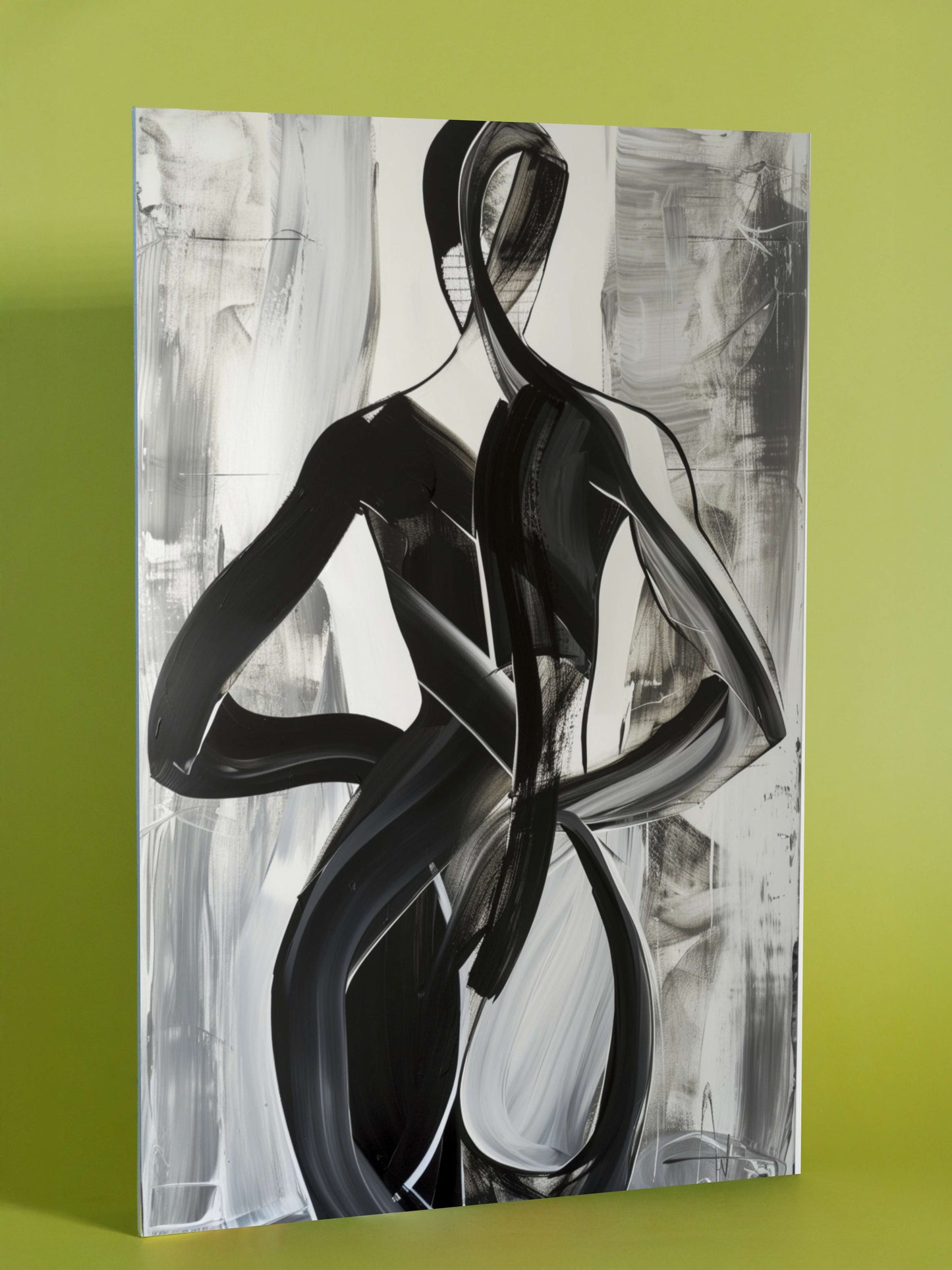 Abstract Expressionist Figure Poster