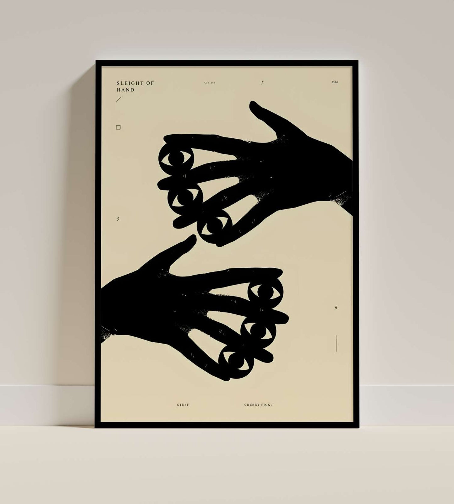 Sleight of Hand Surreal Eye Poster
