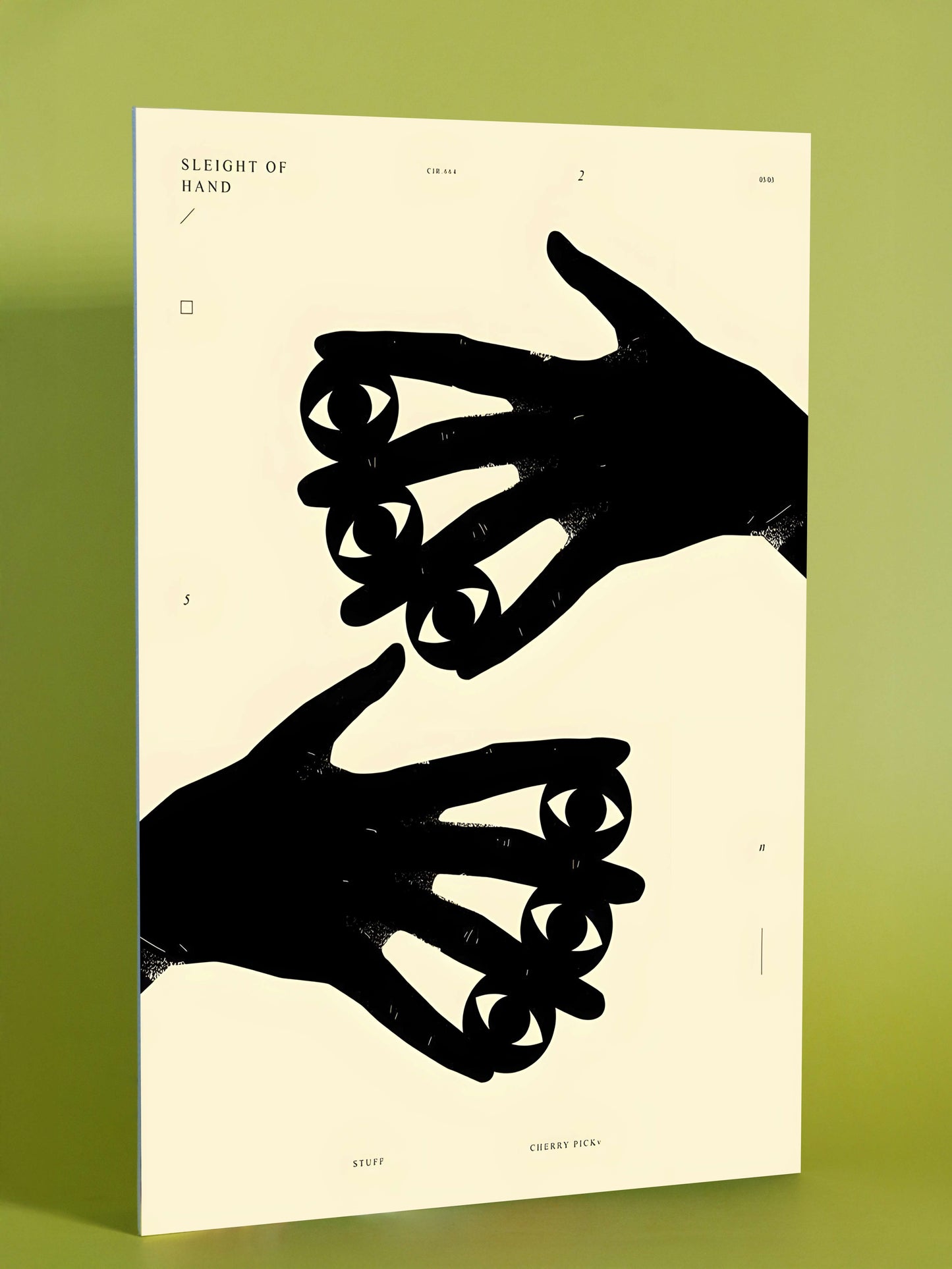 Sleight of Hand Surreal Eye Poster