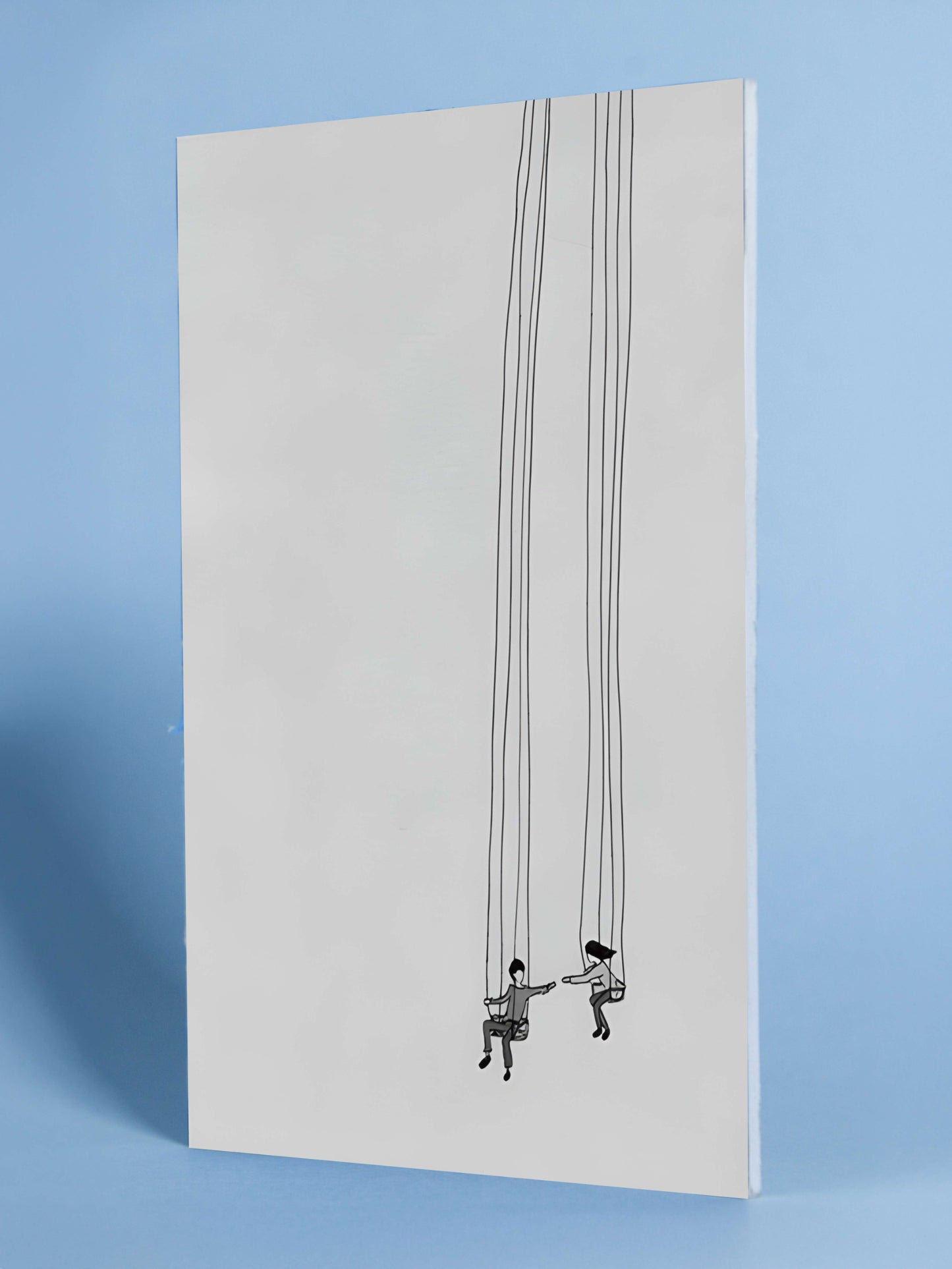 Minimalist Swing Duo Poster