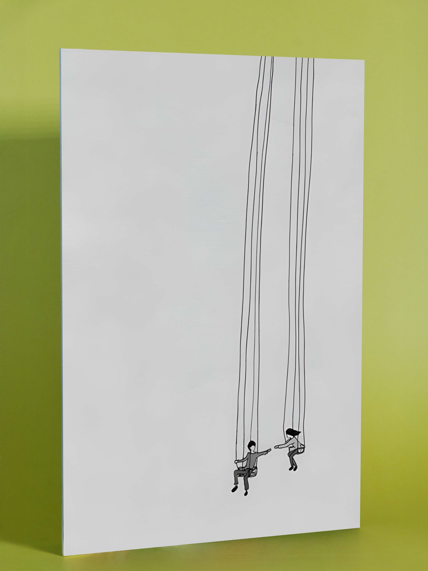 Minimalist Swing Duo Poster