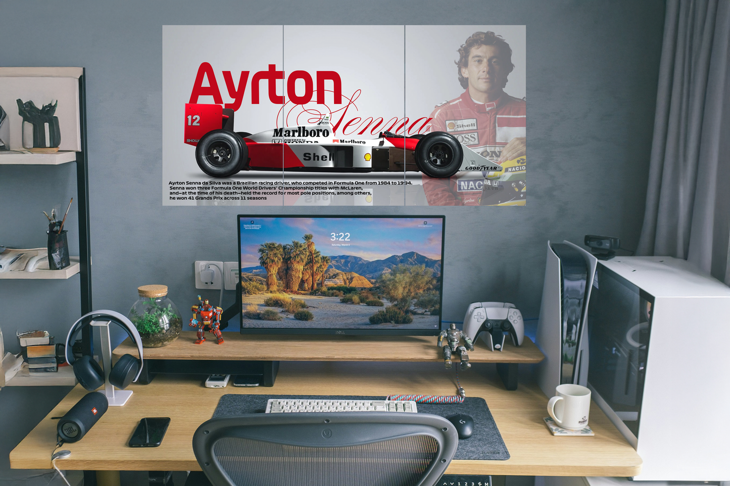 Ayrton Senna Split Poster