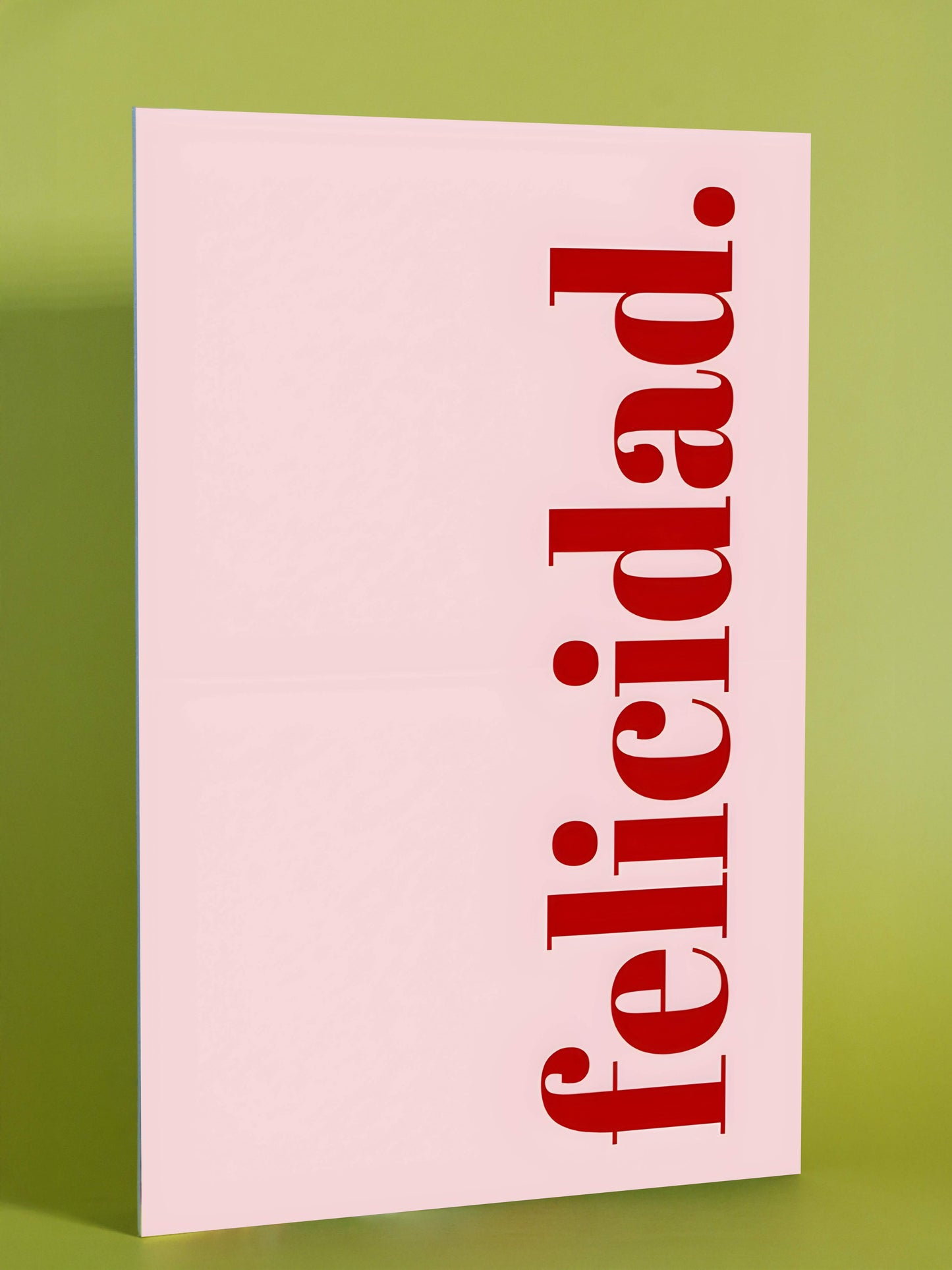 Felicidad Vertical Spanish Poster