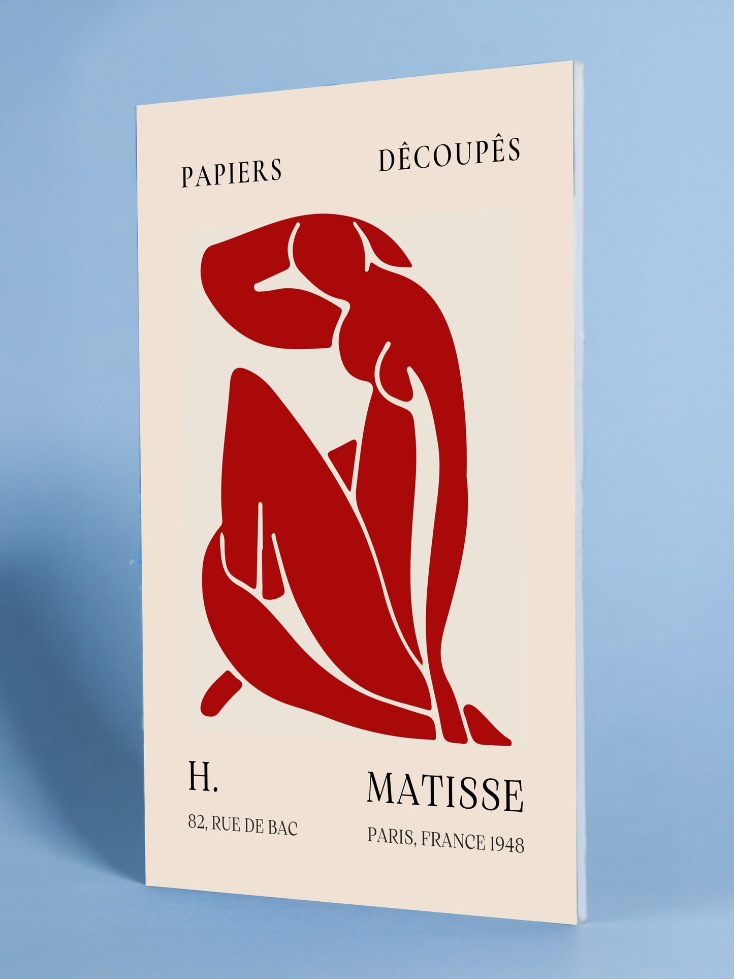 Henri Matisse “Papiers Découpés” Red Cutout Poster