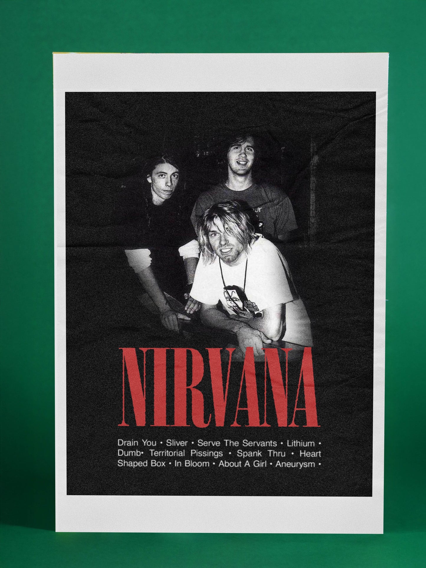 Nirvana Grunge Rock Poster