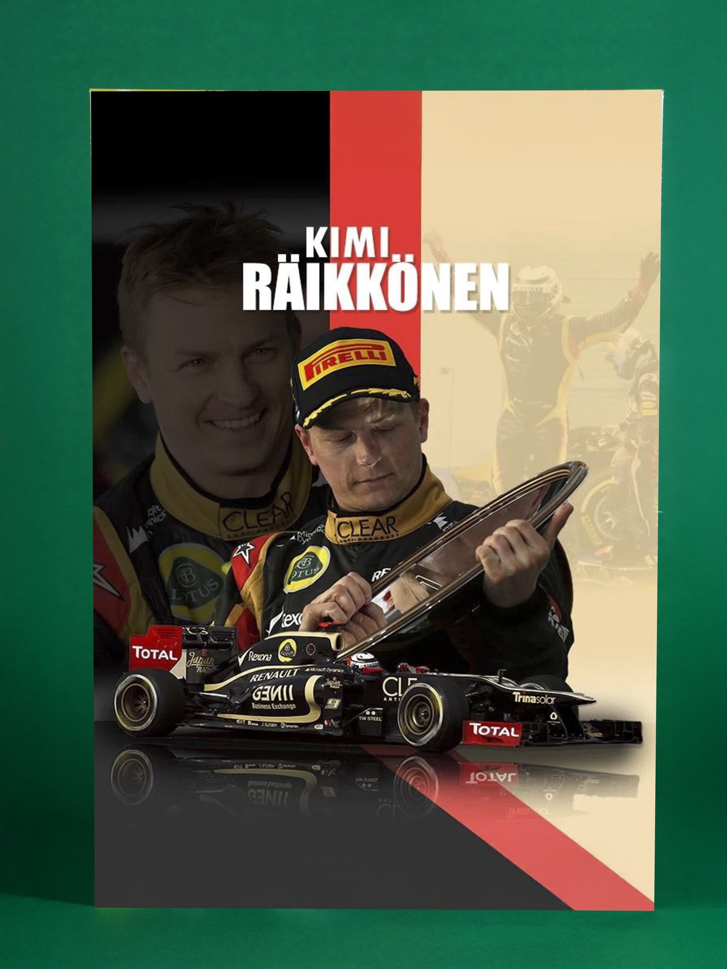Kimi Räikkönen Lotus F1 Collectible Poster
