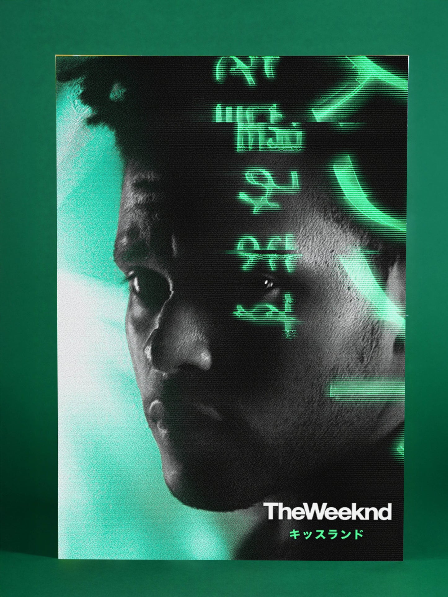 The Weeknd “Kiss Land” Neon Art Poster