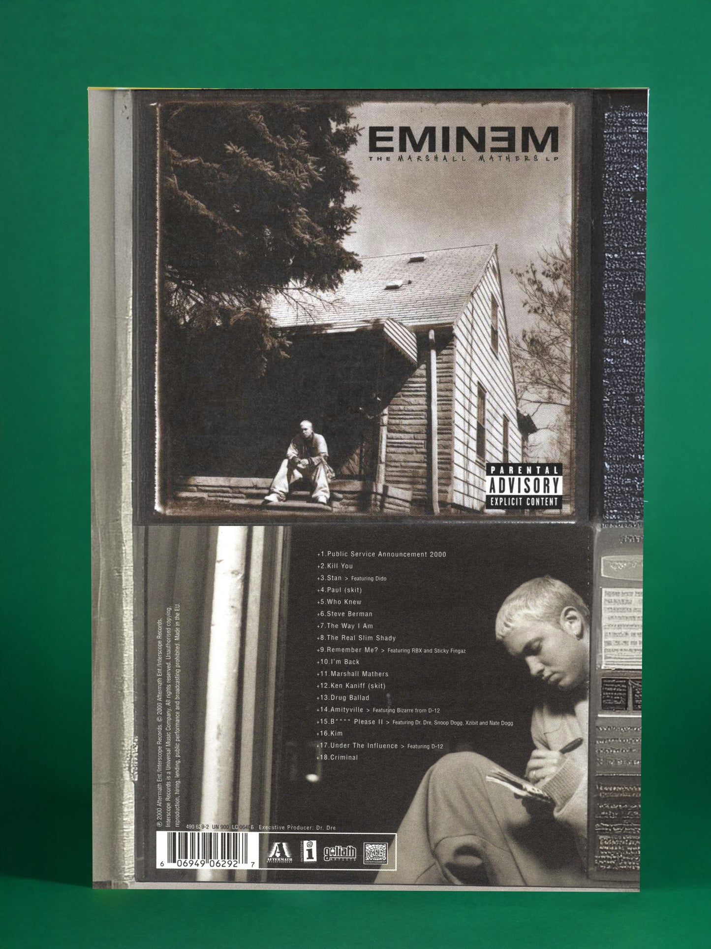 Eminem – The Marshall Mathers LP Back Cover Poster