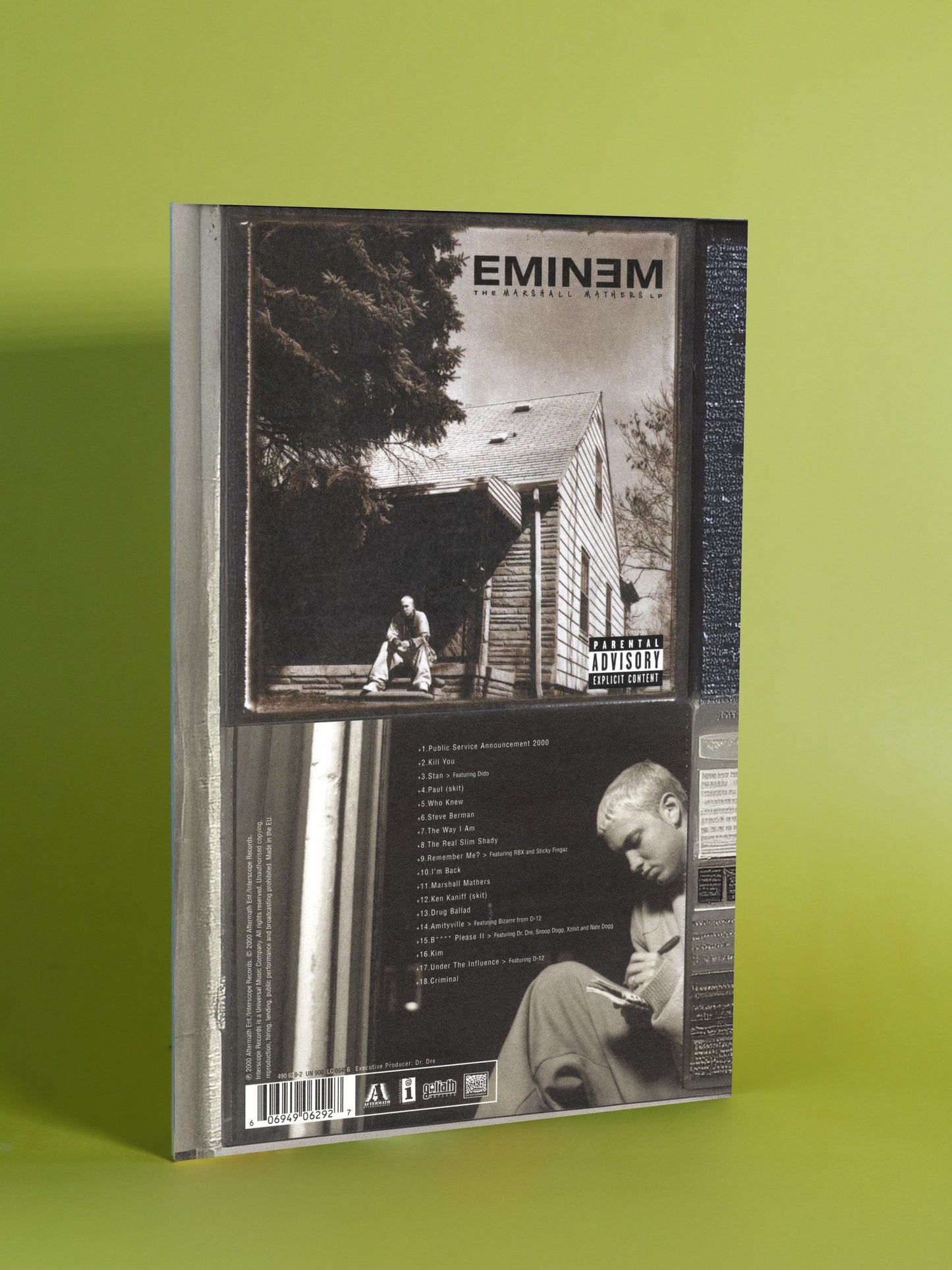 Eminem – The Marshall Mathers LP Back Cover Poster