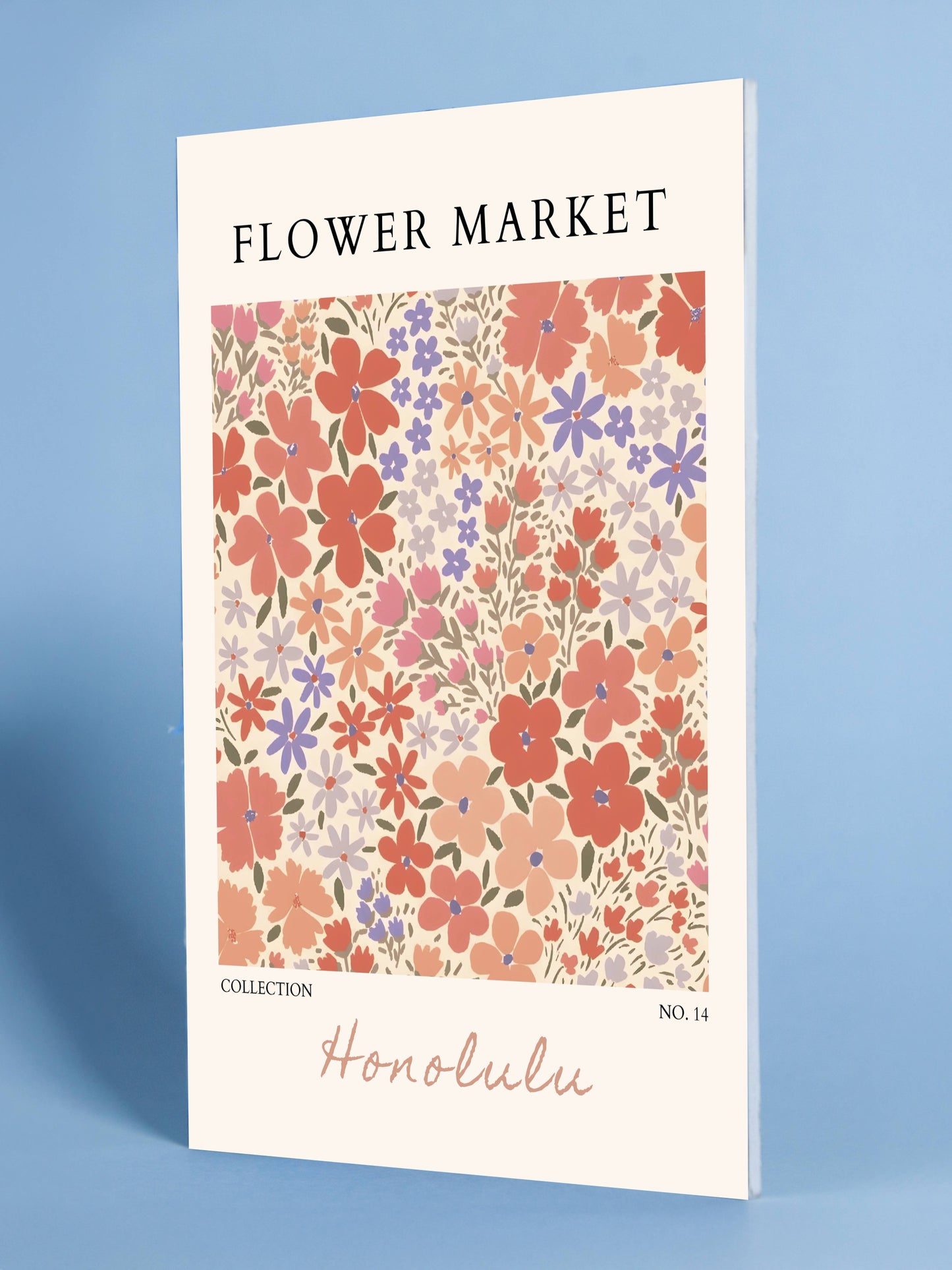 Honolulu Flower Market Floral Pattern