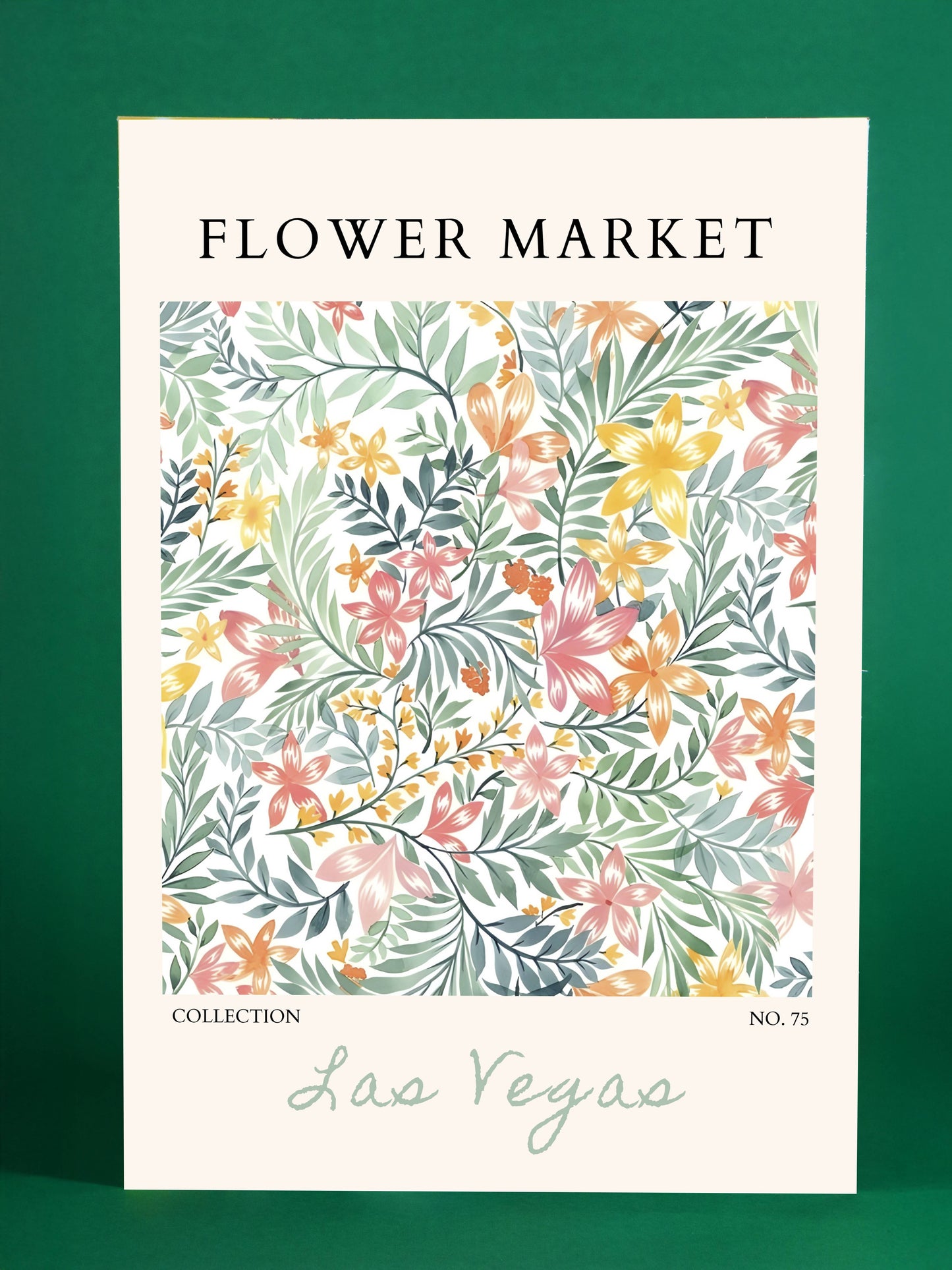 Las Vegas Flower Market Botanical Print