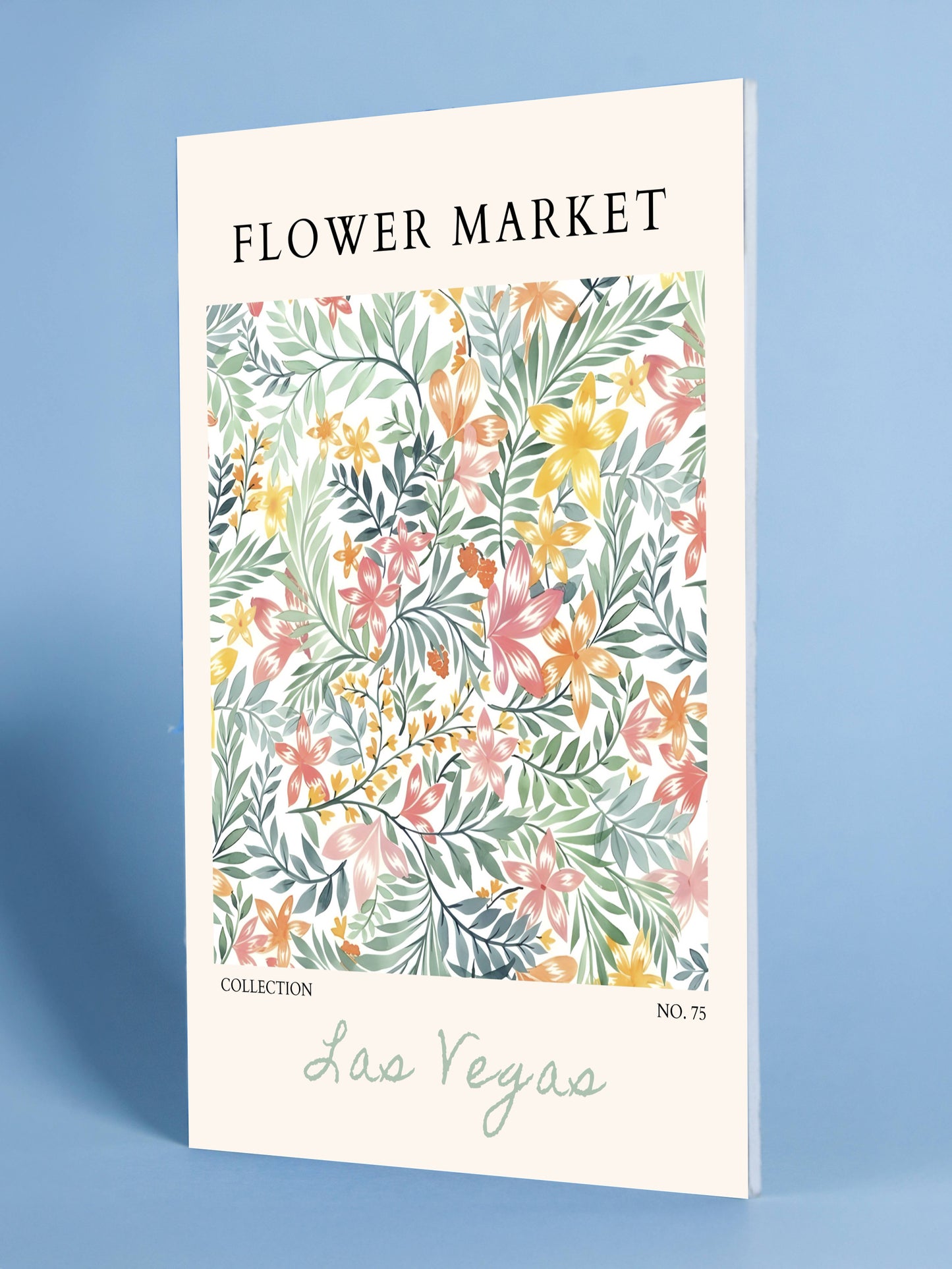 Las Vegas Flower Market Botanical Print