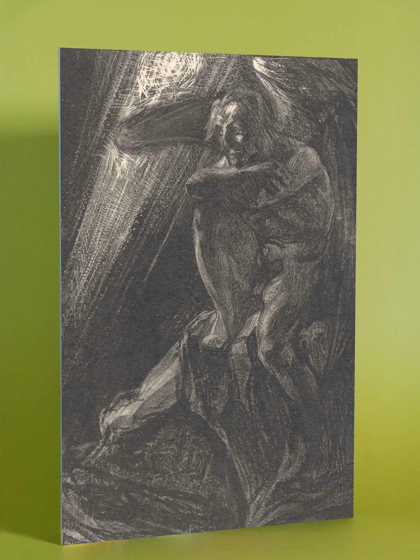 Melancholy Figure in Light Vintage Art