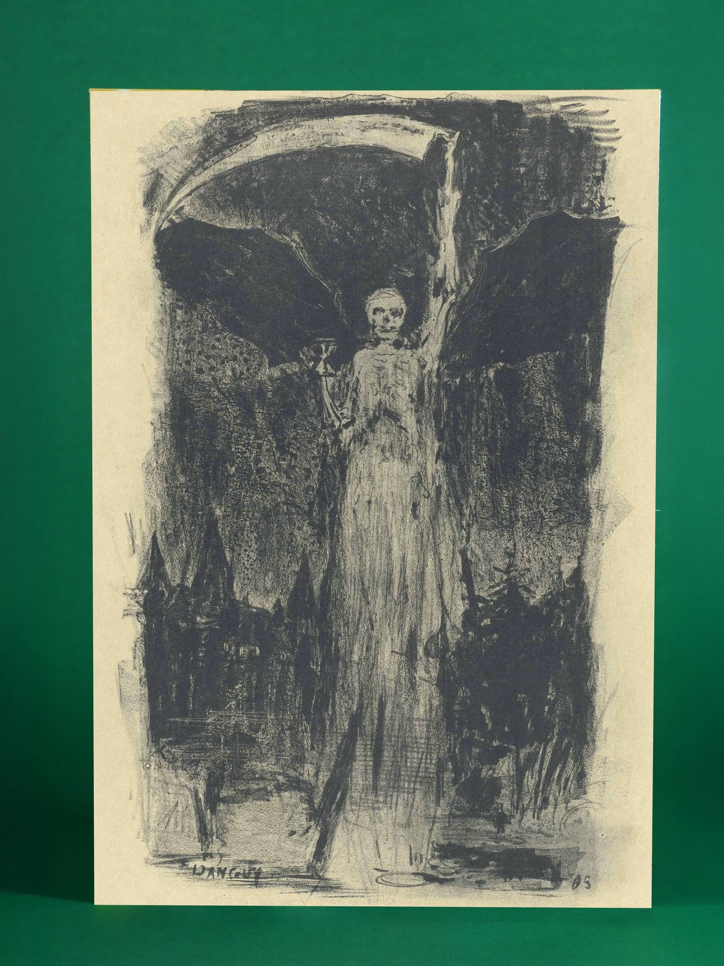 Grim Reaper with Scythe - Gothic Fine Art