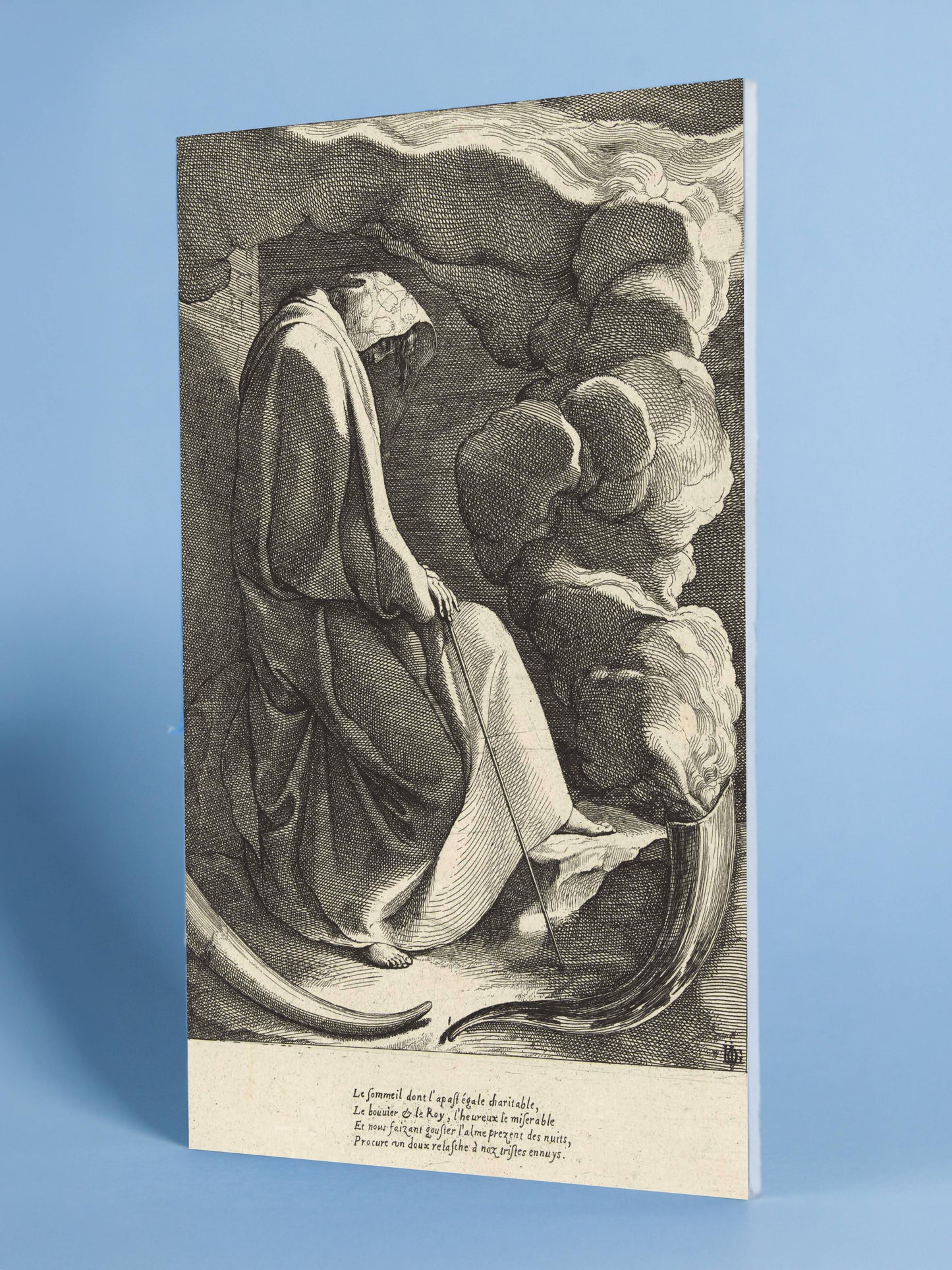 Sleep and Solitude Classical Engraving