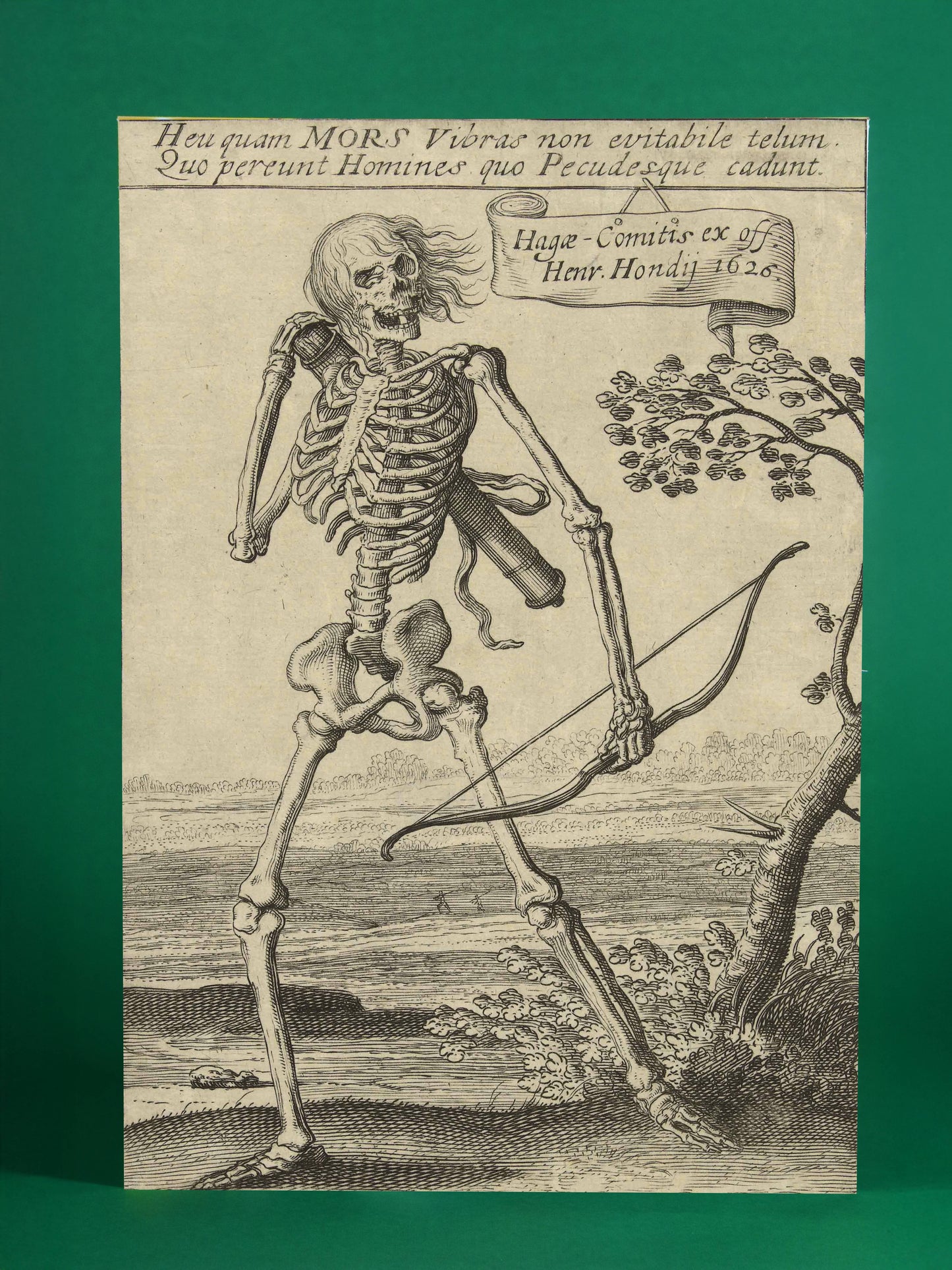 Death with Bow – 17th Century Engraving