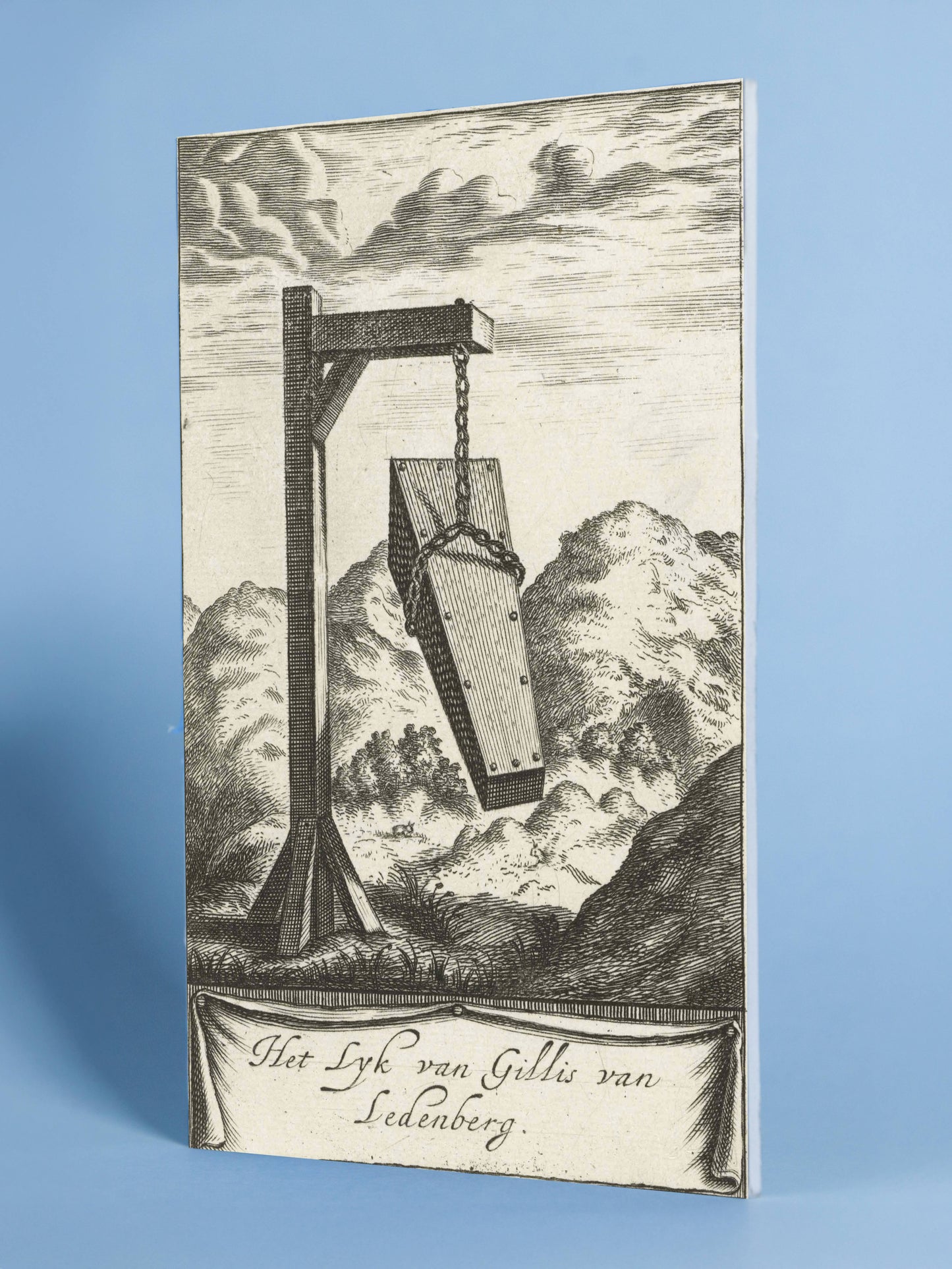 Historical Engraving: The Coffin of Gillis van Ledenberg