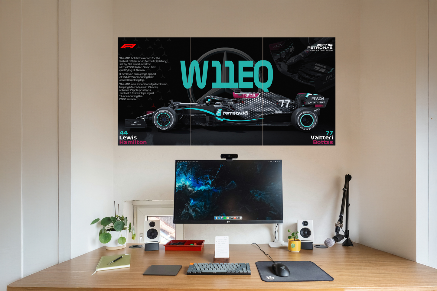 Mercedes-AMG W11 EQ Split Poster