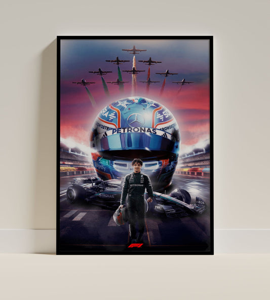 Kimi Antonelli Mercedes F1 Tribute Poster