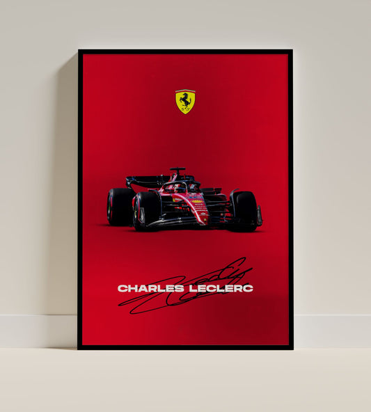 Charles Leclerc Ferrari F1 Poster – Scuderia Edition
