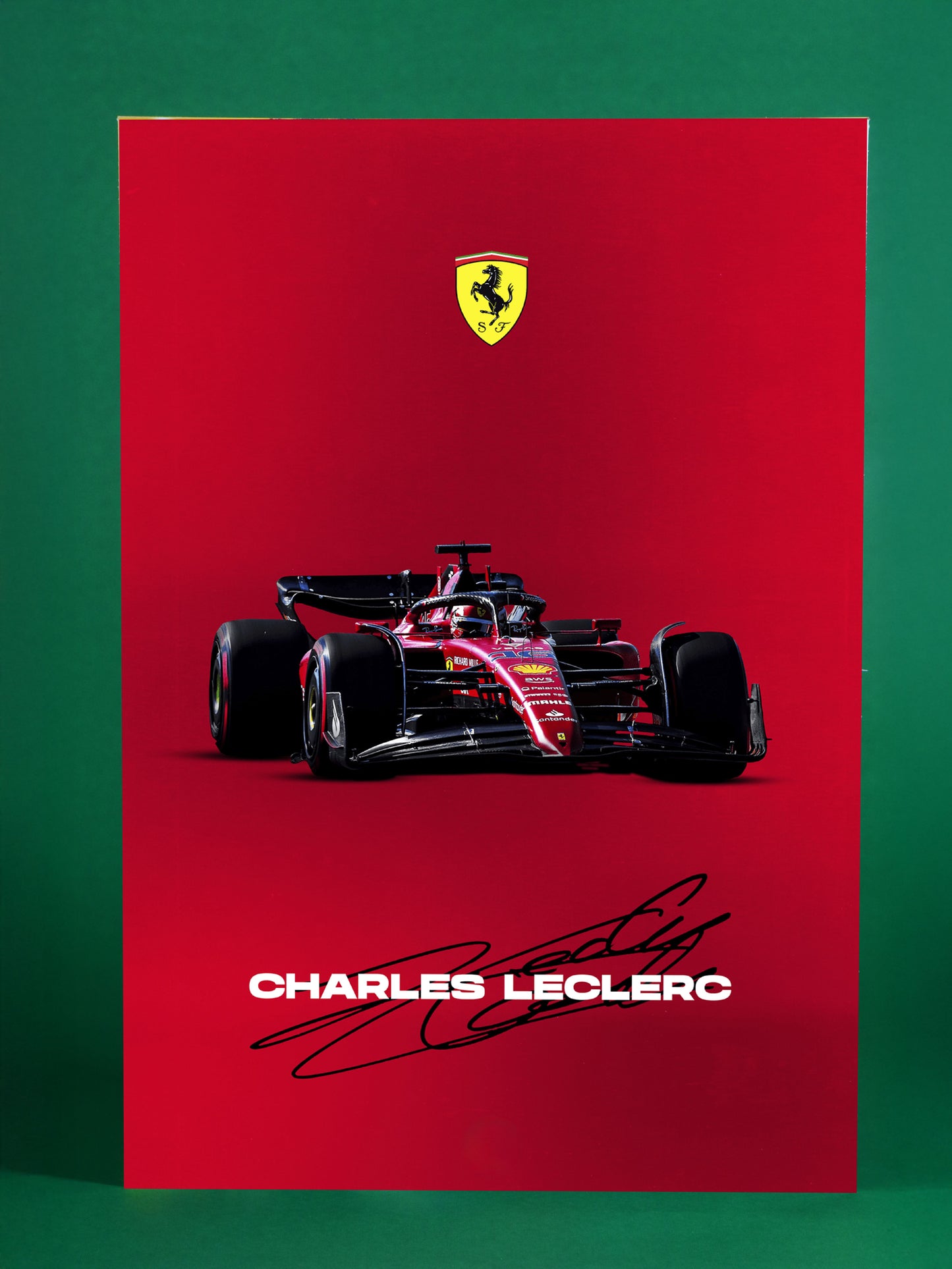 Charles Leclerc Ferrari F1 Poster – Scuderia Edition