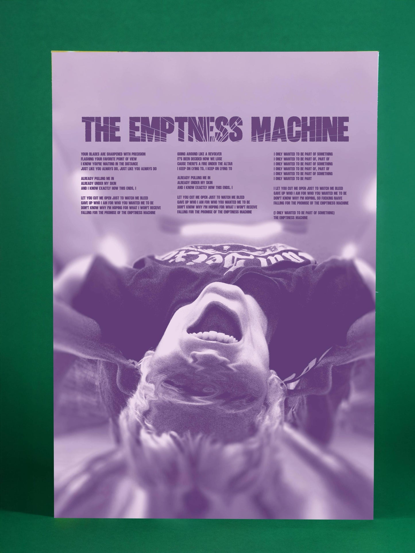 Linkin Park - The Emptiness Machine Lyrics Poster